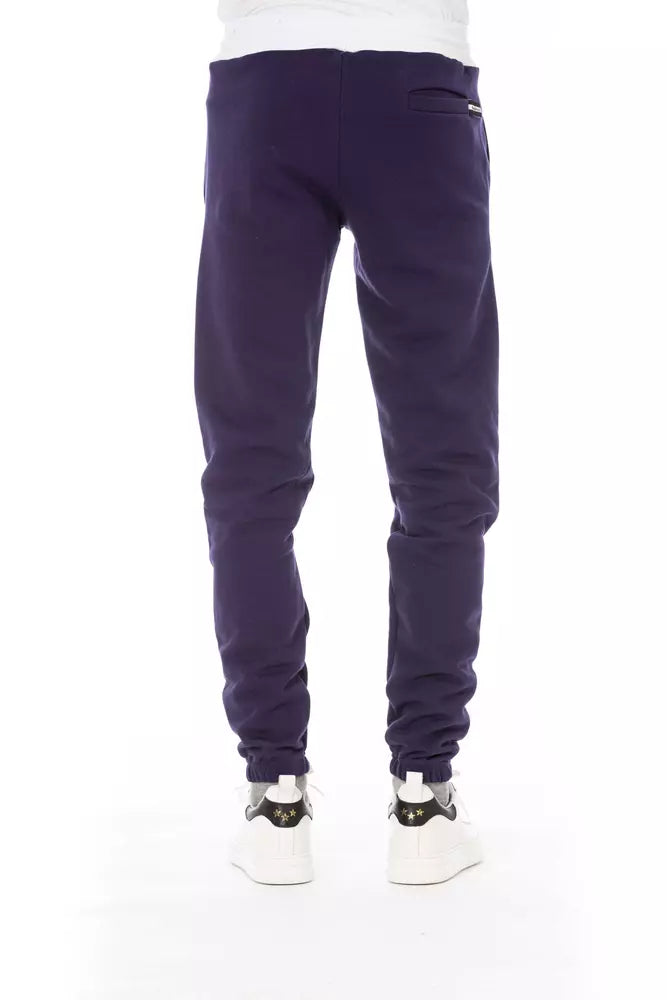 Baldinini Trend Chic Purple Fleece αθλητικό παντελόνι - Ανεβάστε το στυλ σας