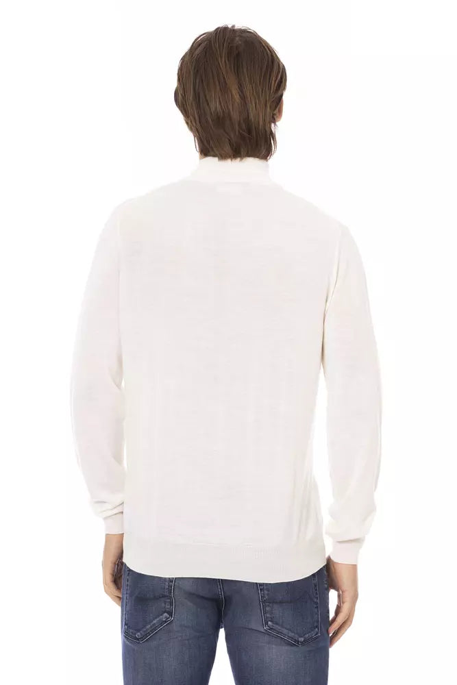 Baldinini Trend White Fabric Men Sweater