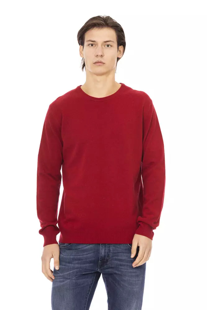 Baldinini Trend Elevated Elegance Crewneck πουλόβερ σε κόκκινο χρώμα