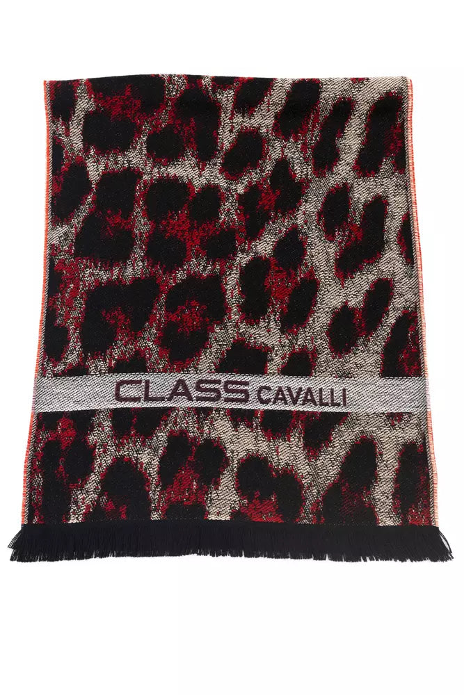 <tc>Cavalli Class</tc> Φουλάρι με λογότυπο Animalier Fantasy