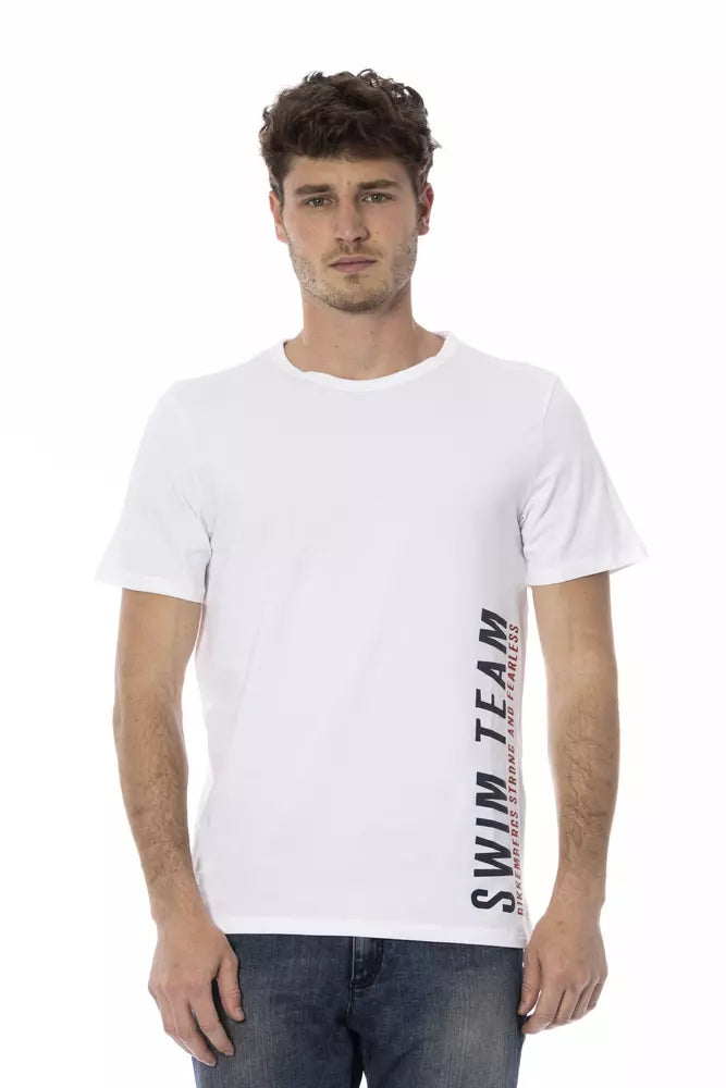 Βαμβακερό μπλουζάκι Bikkembergs Sleek White Printed