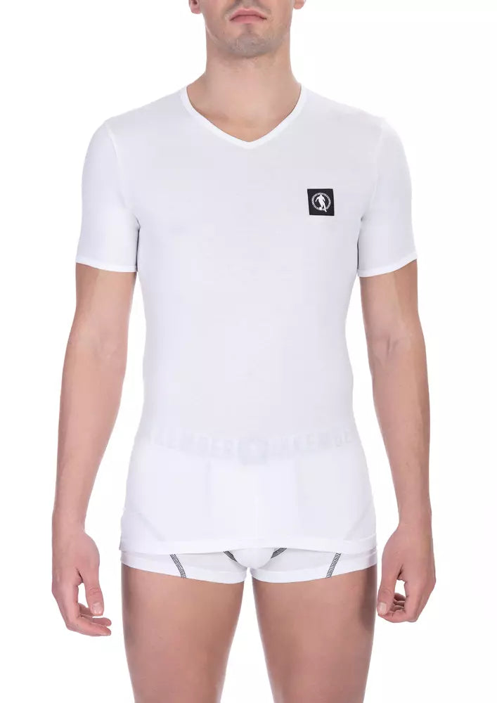 Ανδρικό μπλουζάκι Bikkembergs V-Neck Cotton Blend – Διαχρονικό στυλ