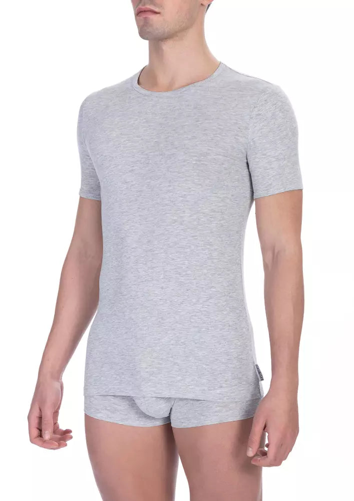 Μπλουζάκι Bikkembergs Elegant Crew Neck Cotton Blend T-Shirt