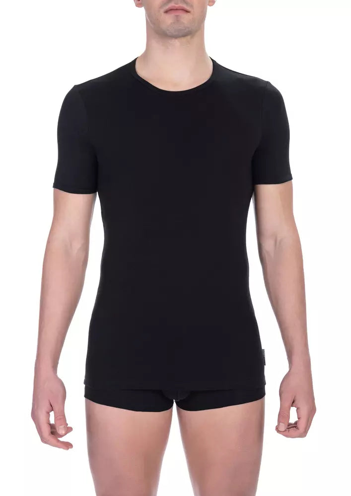 Μπλουζάκια Bikkembergs Sleek Crew Neck Dual-Pack σε μαύρο χρώμα