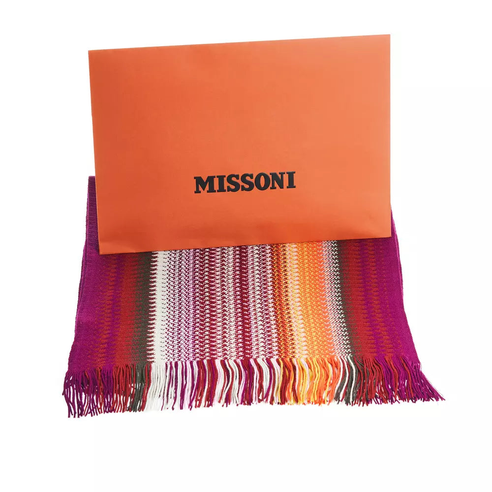 Missoni Multicolor Wool Men Scarf