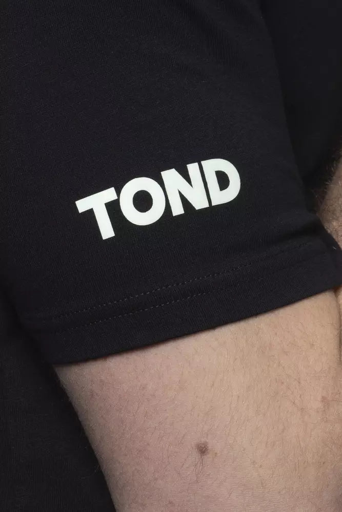 Tond Μαύρο Βαμβακερό Ανδρικό T-Shirt