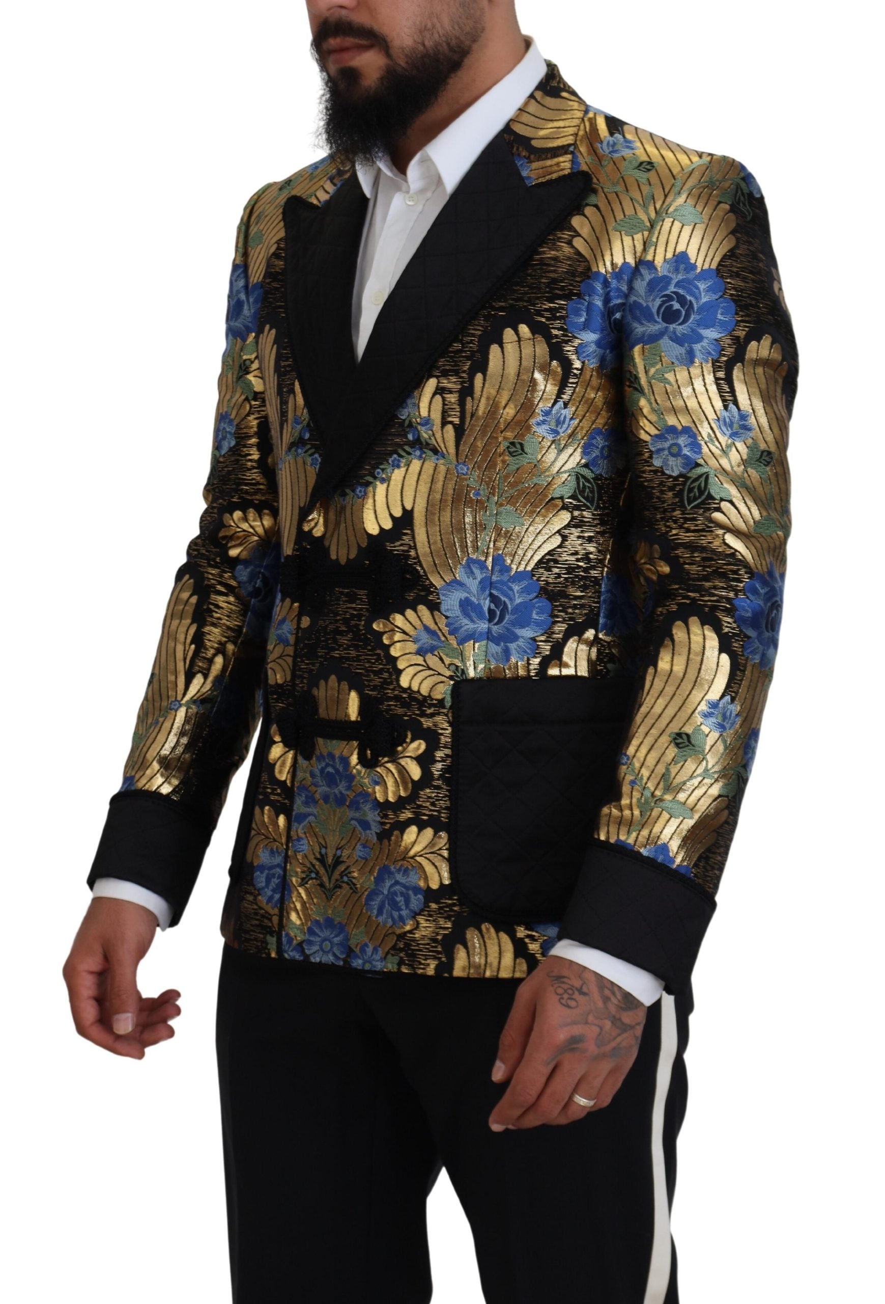 Dolce &amp; Gabbana Elegant Floral Evening Party Blazer