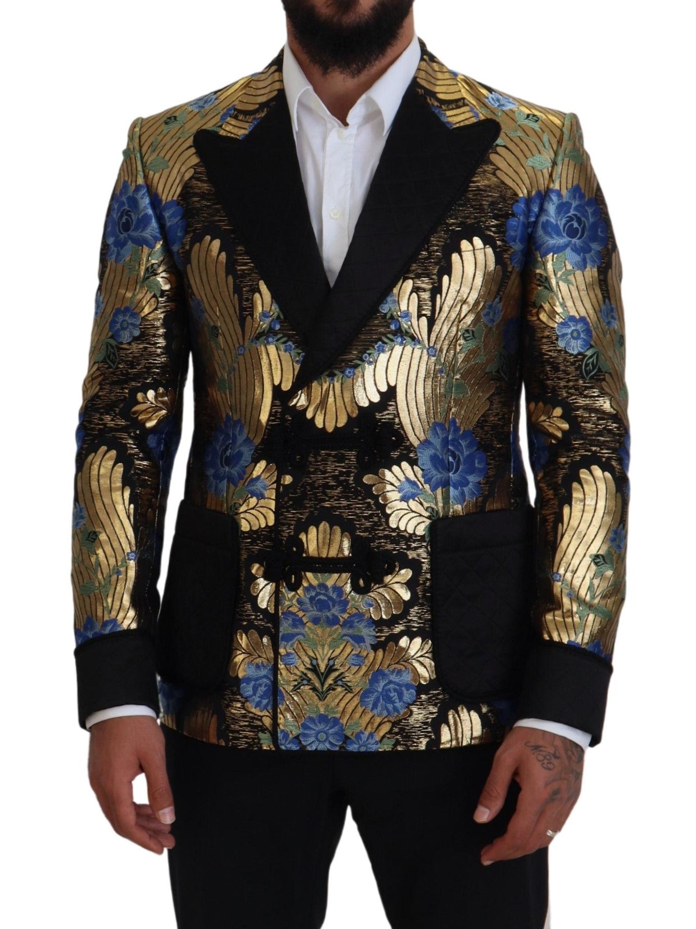 Dolce &amp; Gabbana Elegant Floral Evening Party Blazer