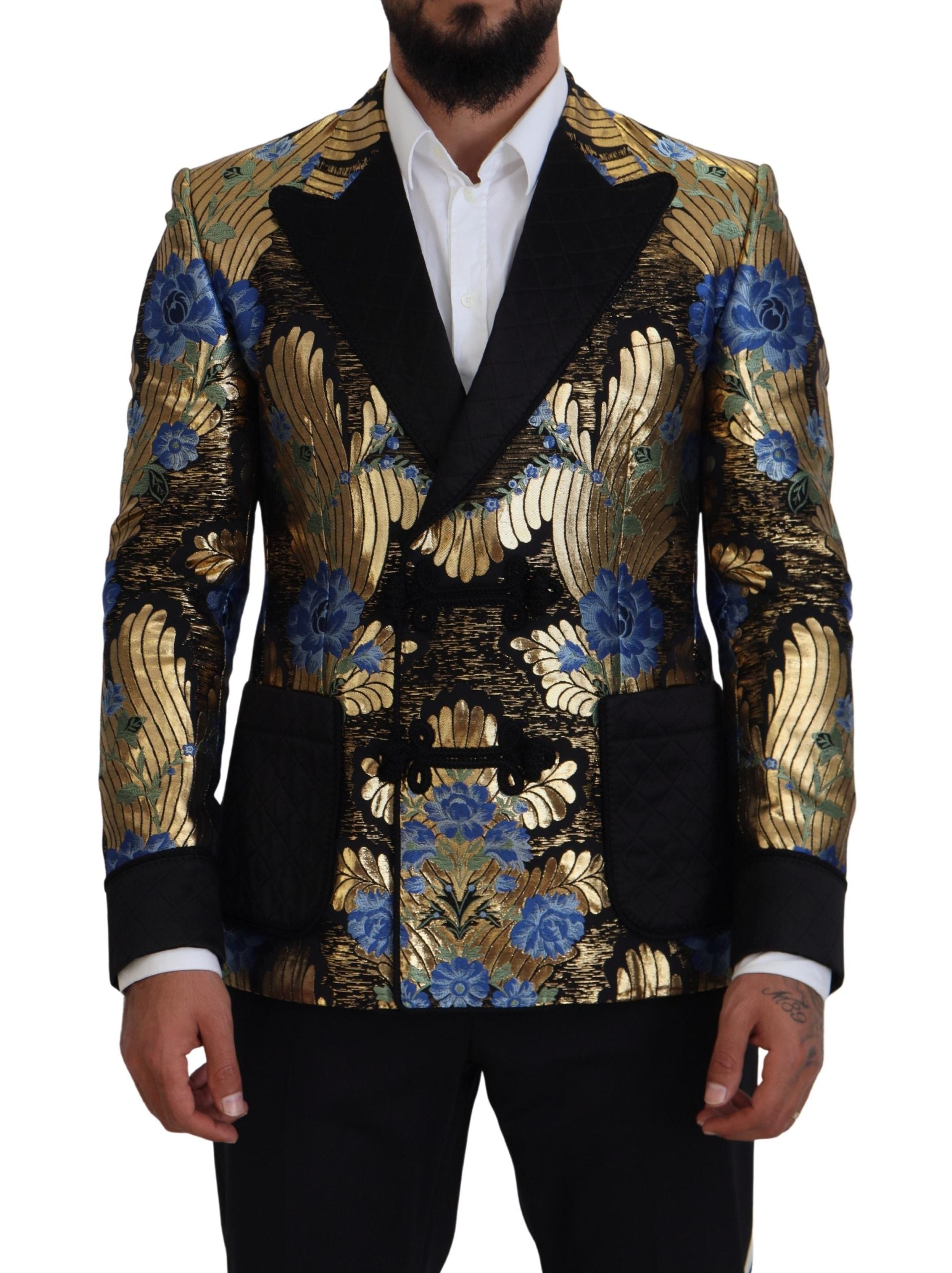 Dolce &amp; Gabbana Elegant Floral Evening Party Blazer