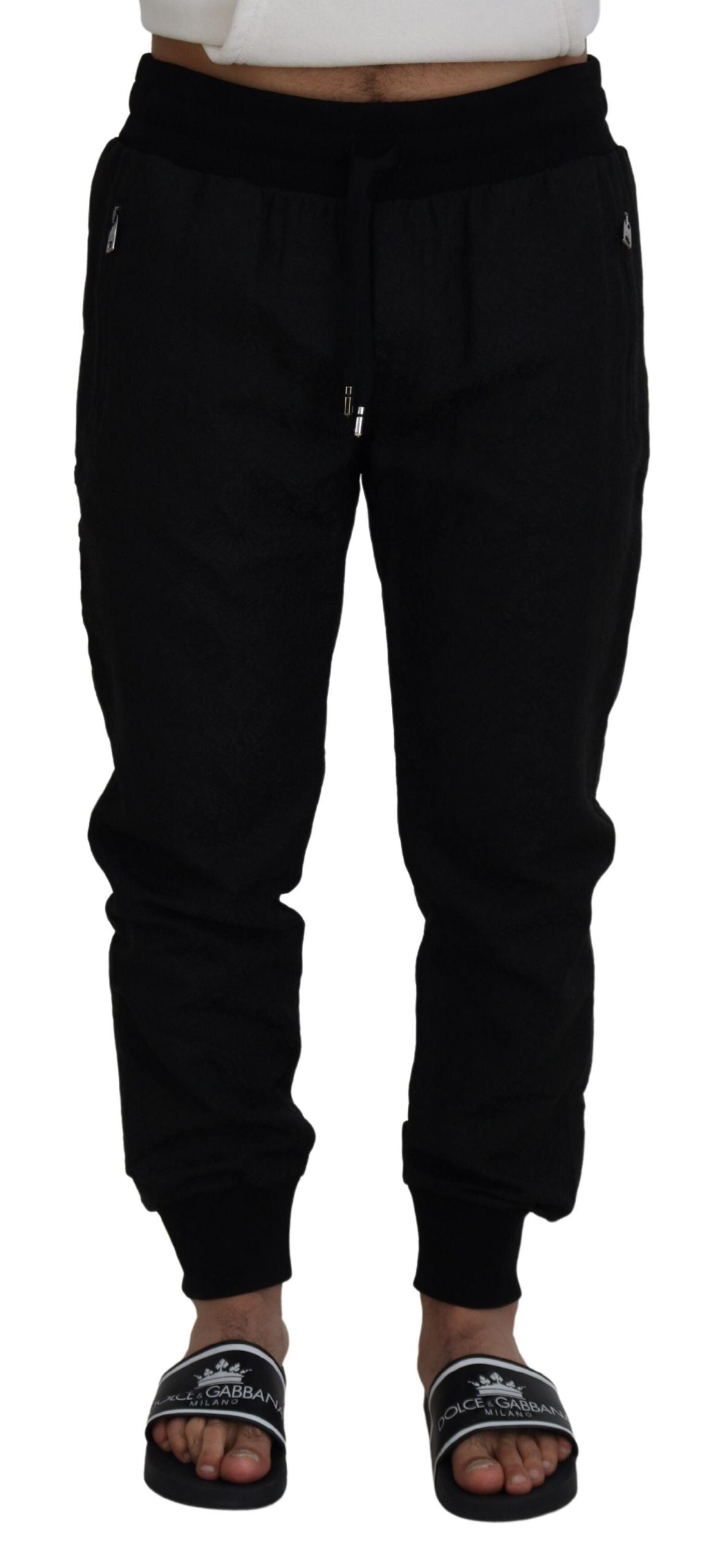 Dolce & Gabbana Elegant Black Jogger Pants for the Modern Man