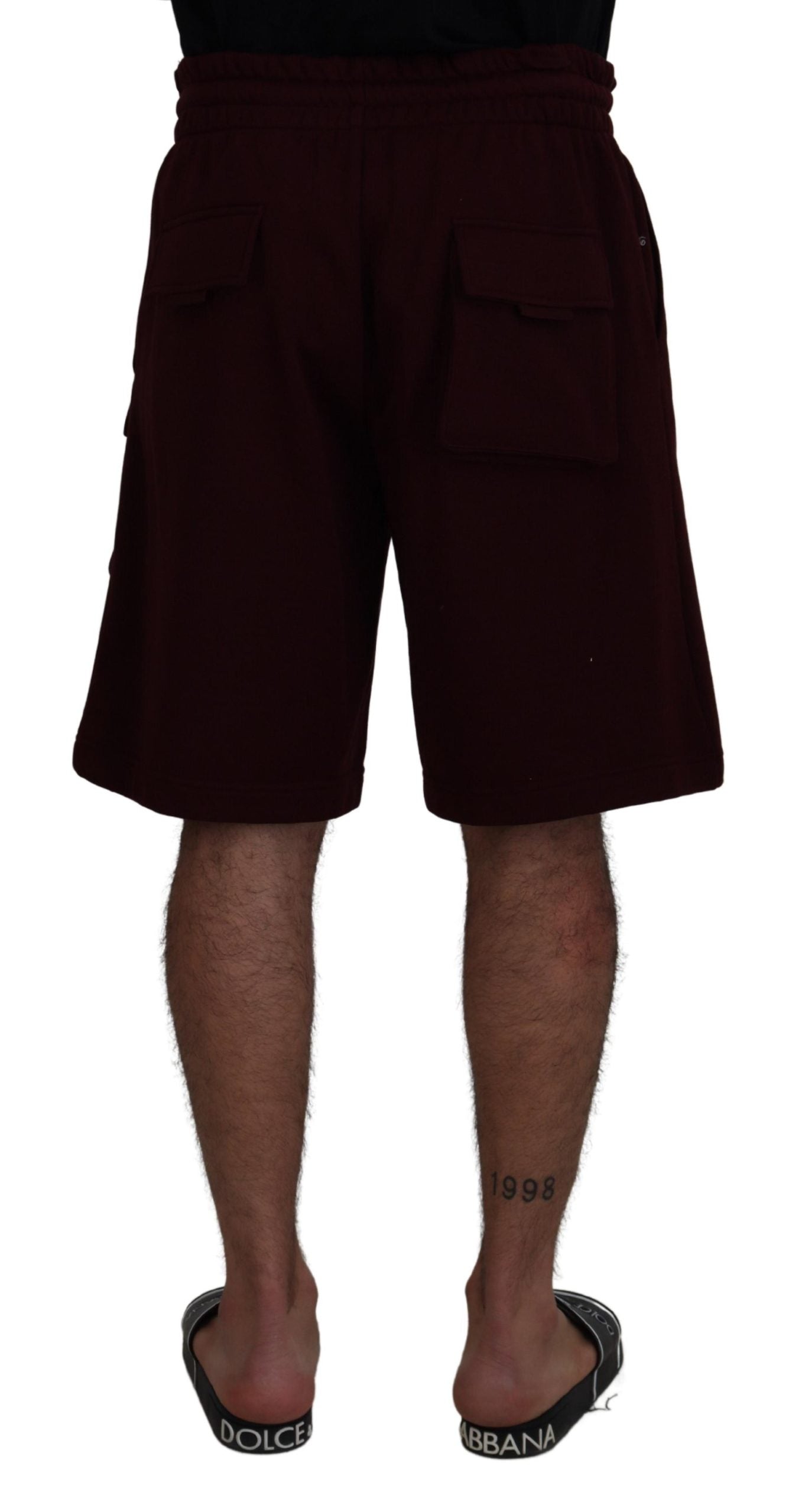 Dolce & Gabbana Elegant Maroon Tailored Shorts