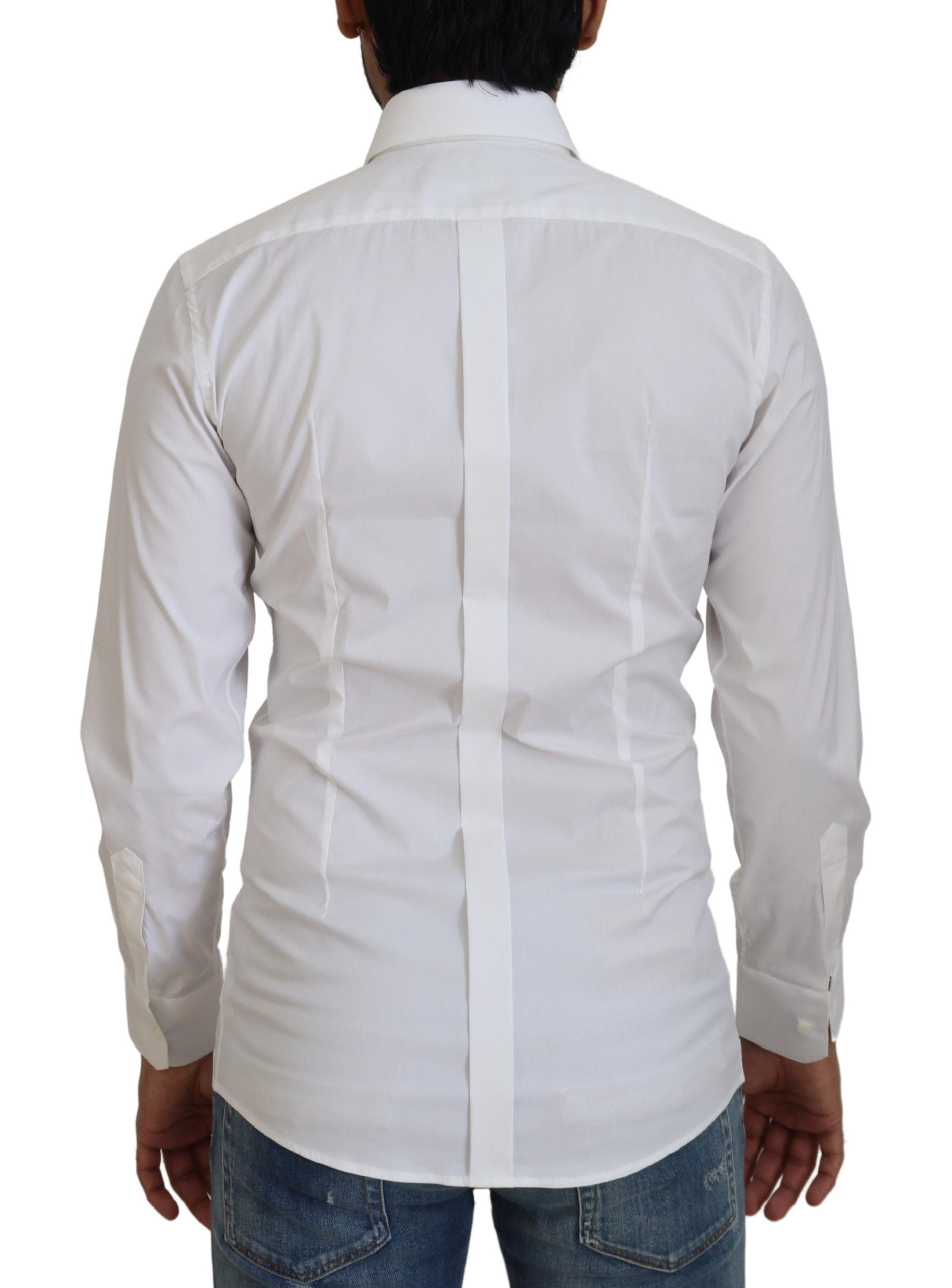 Dolce &amp; Gabbana Dazzling White Slim Fit πουκάμισο