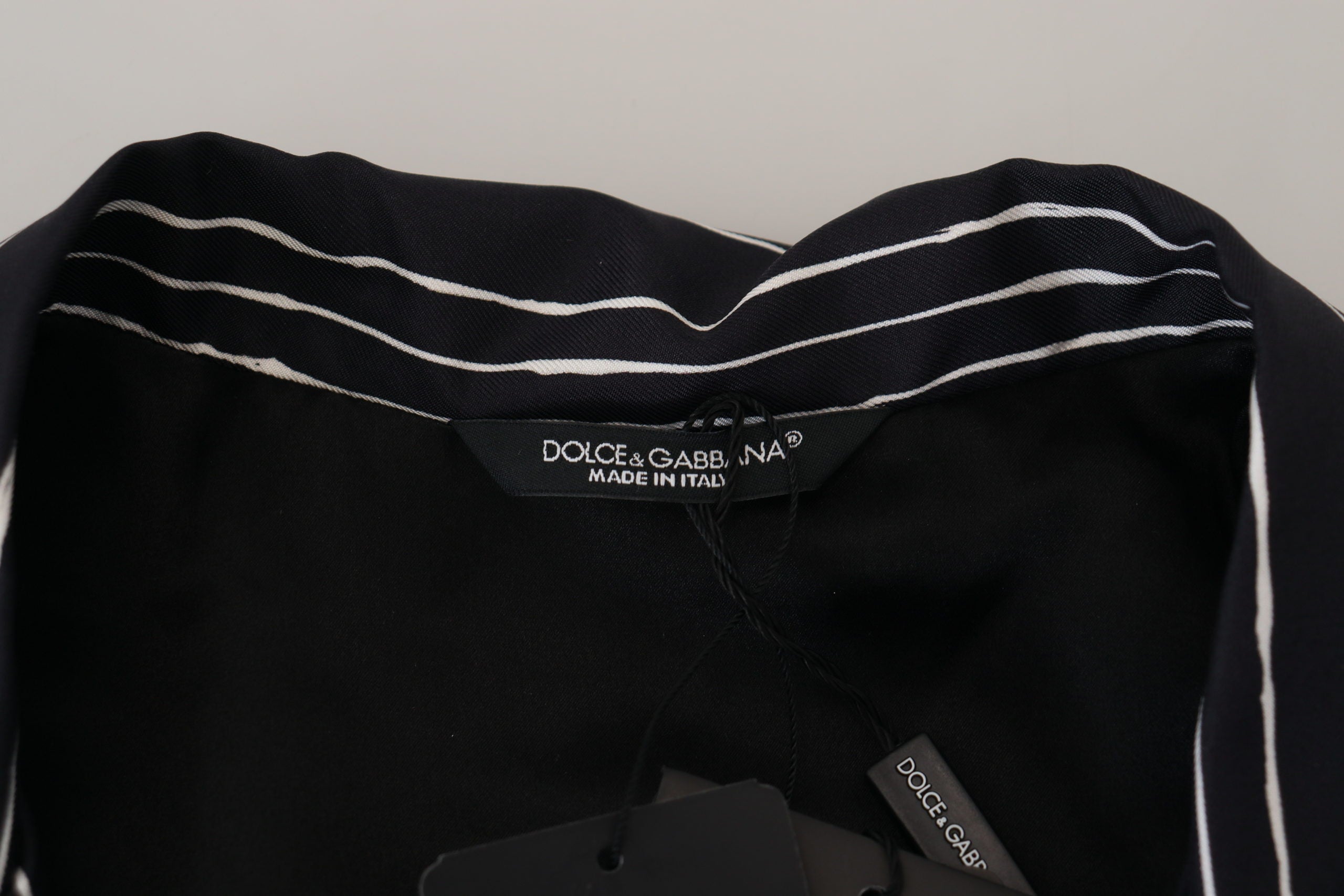 Dolce &amp; Gabbana Elegant Silk Pijama Top Lounge Jacket