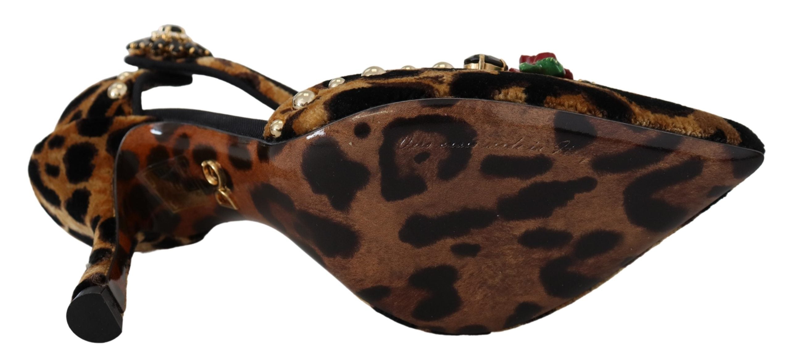 Dolce &amp; Gabbana Chic Leopard λουράκι σανδάλι με γόβες