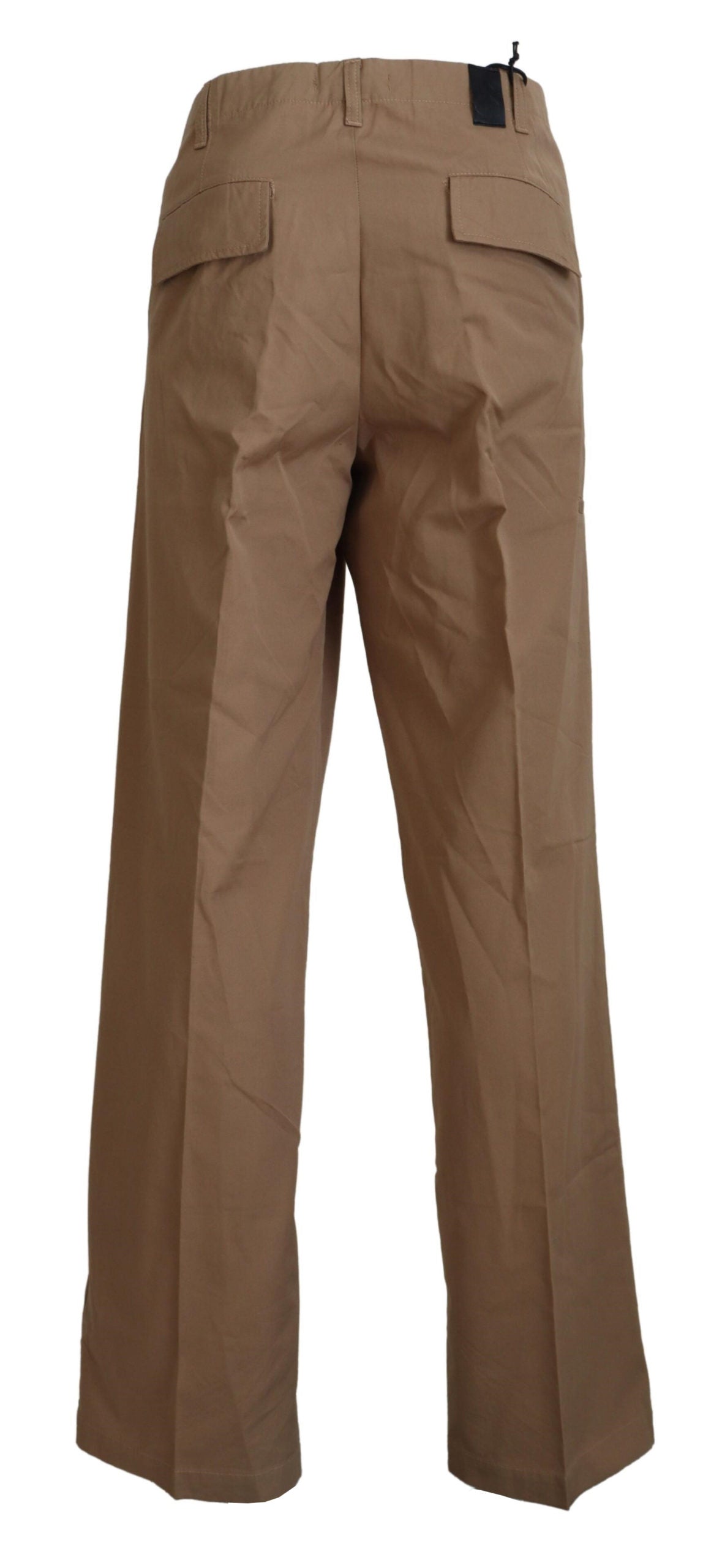 GF Ferre Elegant Brown Straight Fit Chinos