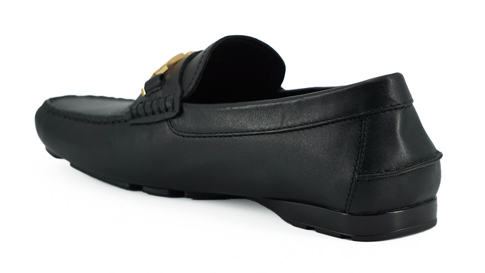 Ανδρικά Loafers Versace Elegant Black Calf Leather