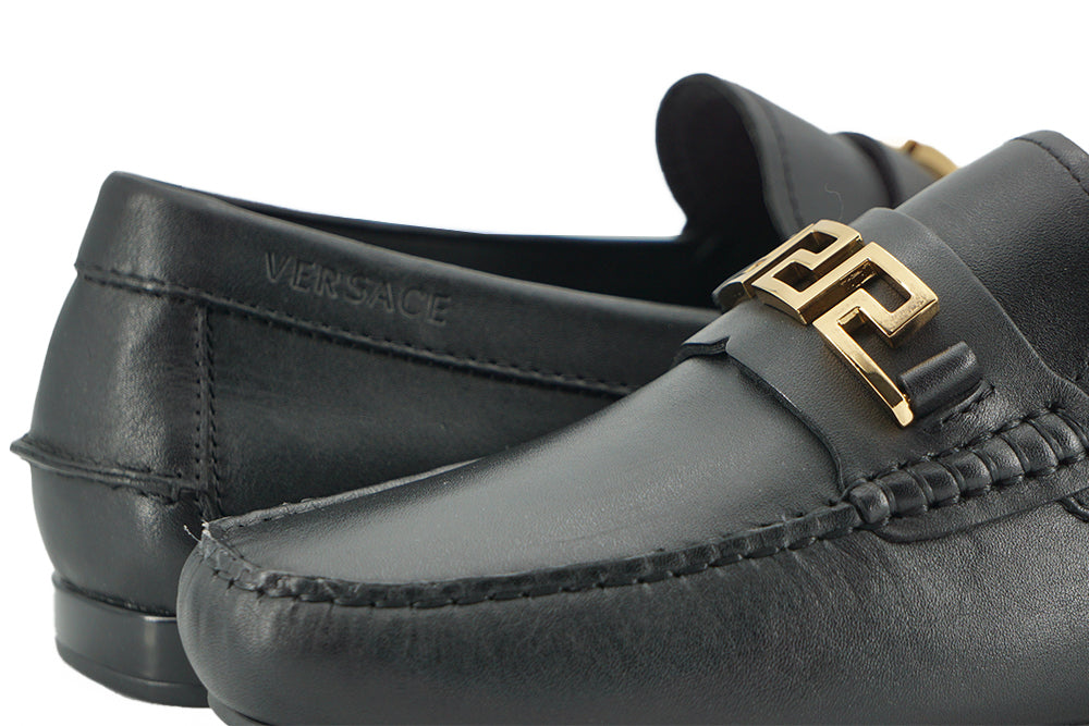 Ανδρικά Loafers Versace Elegant Black Calf Leather