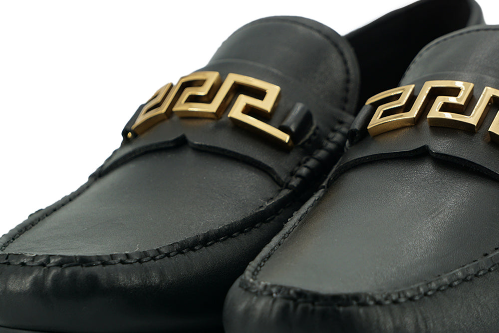 Ανδρικά Loafers Versace Elegant Black Calf Leather