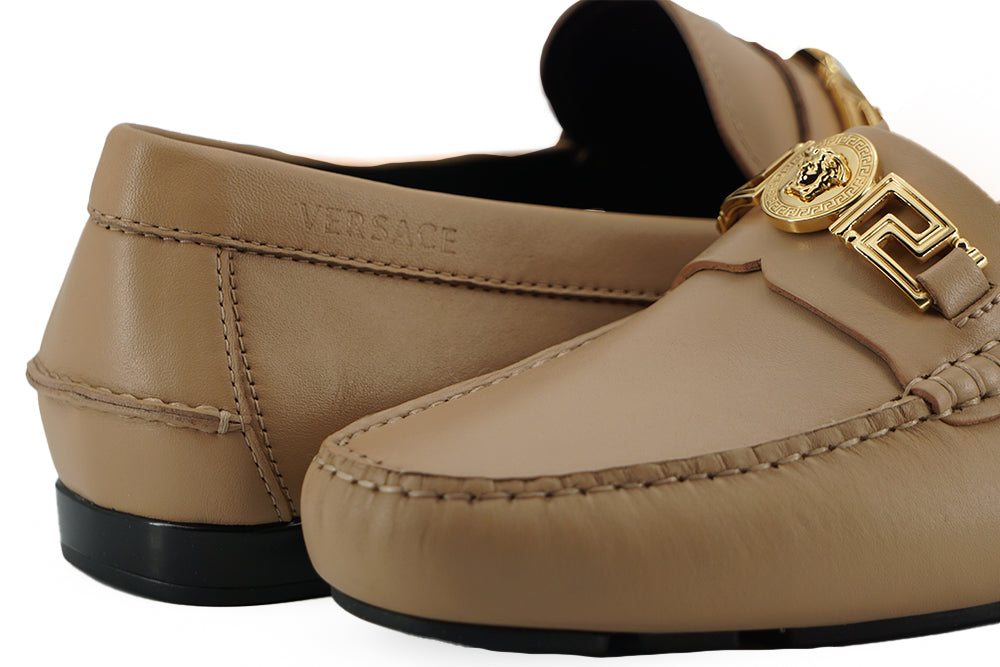 Versace Exquisite Δερμάτινα Loafers Medusa σε χρυσό τόνο