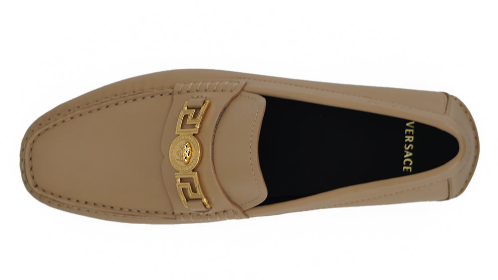 Versace Exquisite Δερμάτινα Loafers Medusa σε χρυσό τόνο