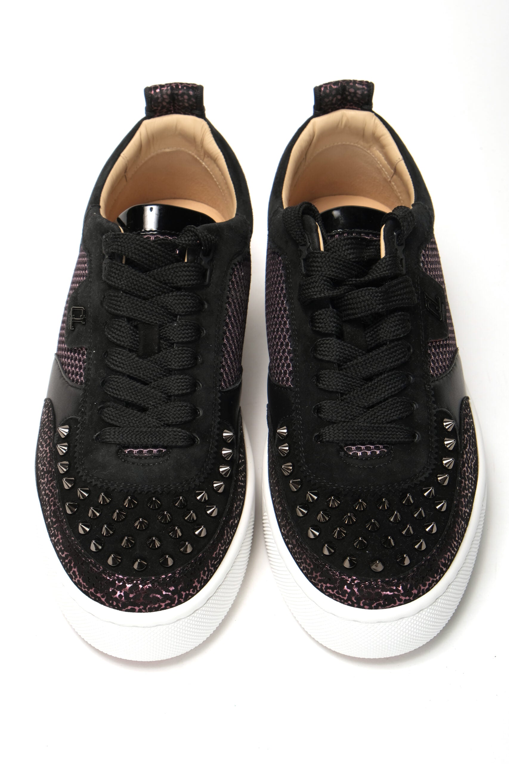 Flat παπούτσια Christian Louboutin Version Black Happy Rui Spikes