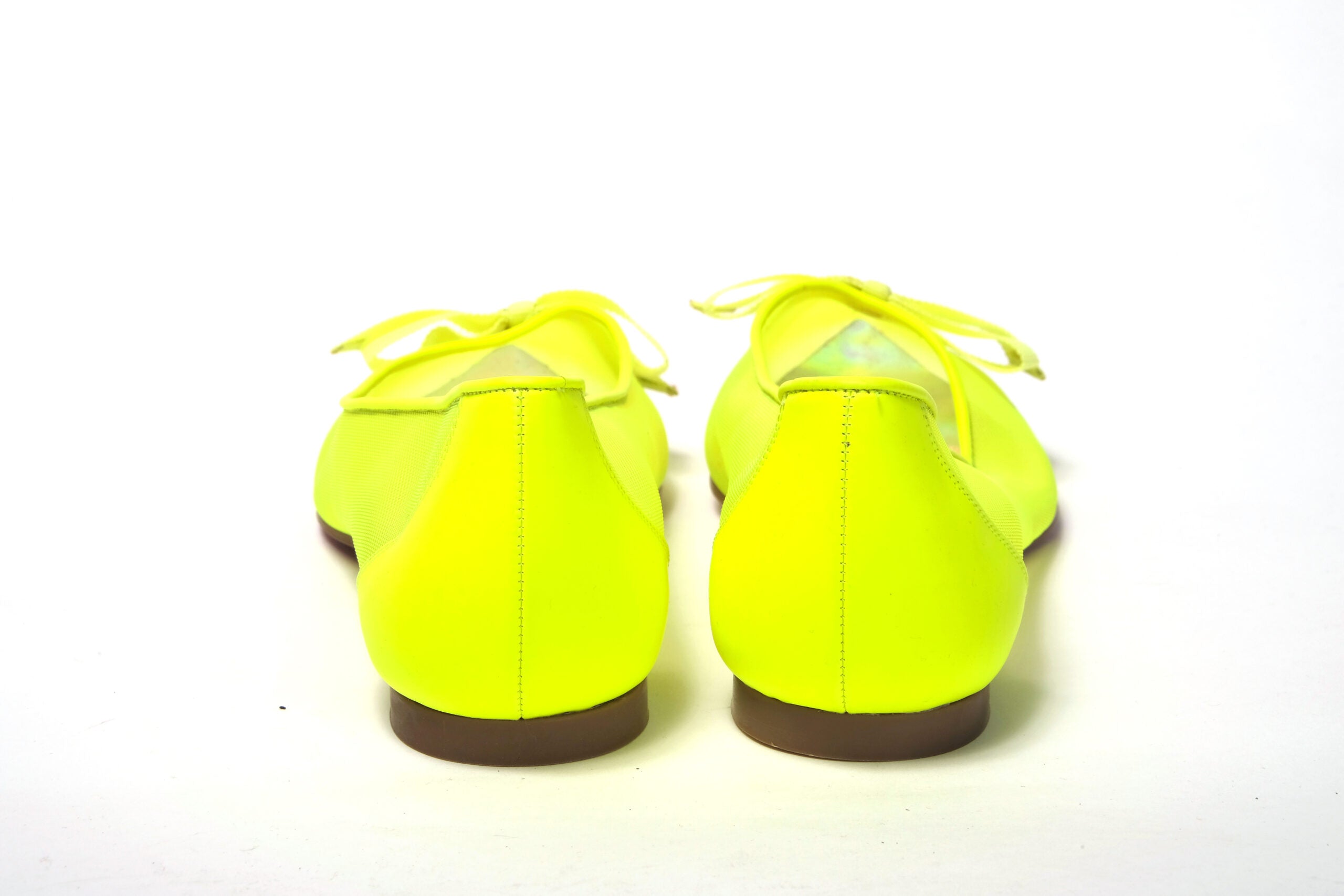 Παπούτσια Christian Louboutin Fluro Yellow Flat Point Toe