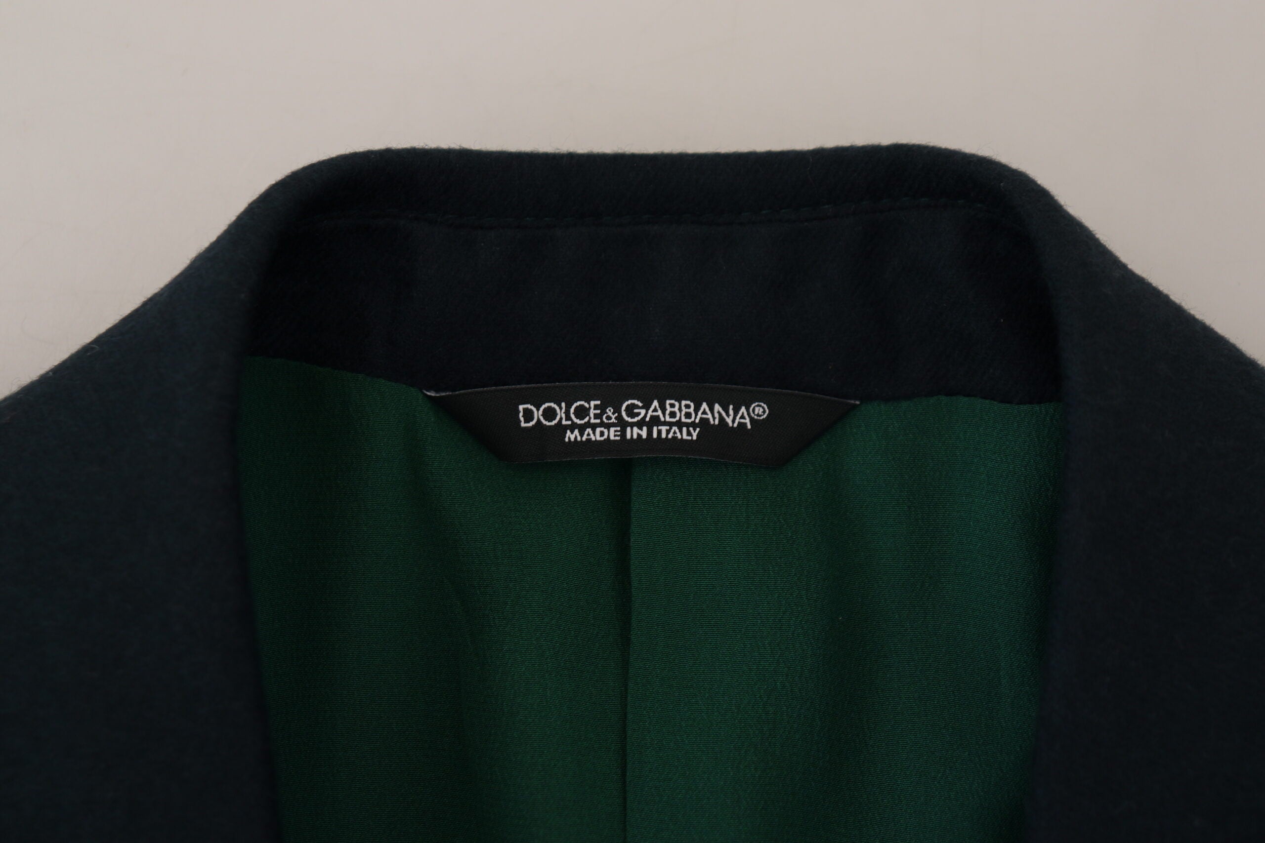 Dolce &amp; Gabbana Elegant Cashmere-Silk Blend Blue Blazer