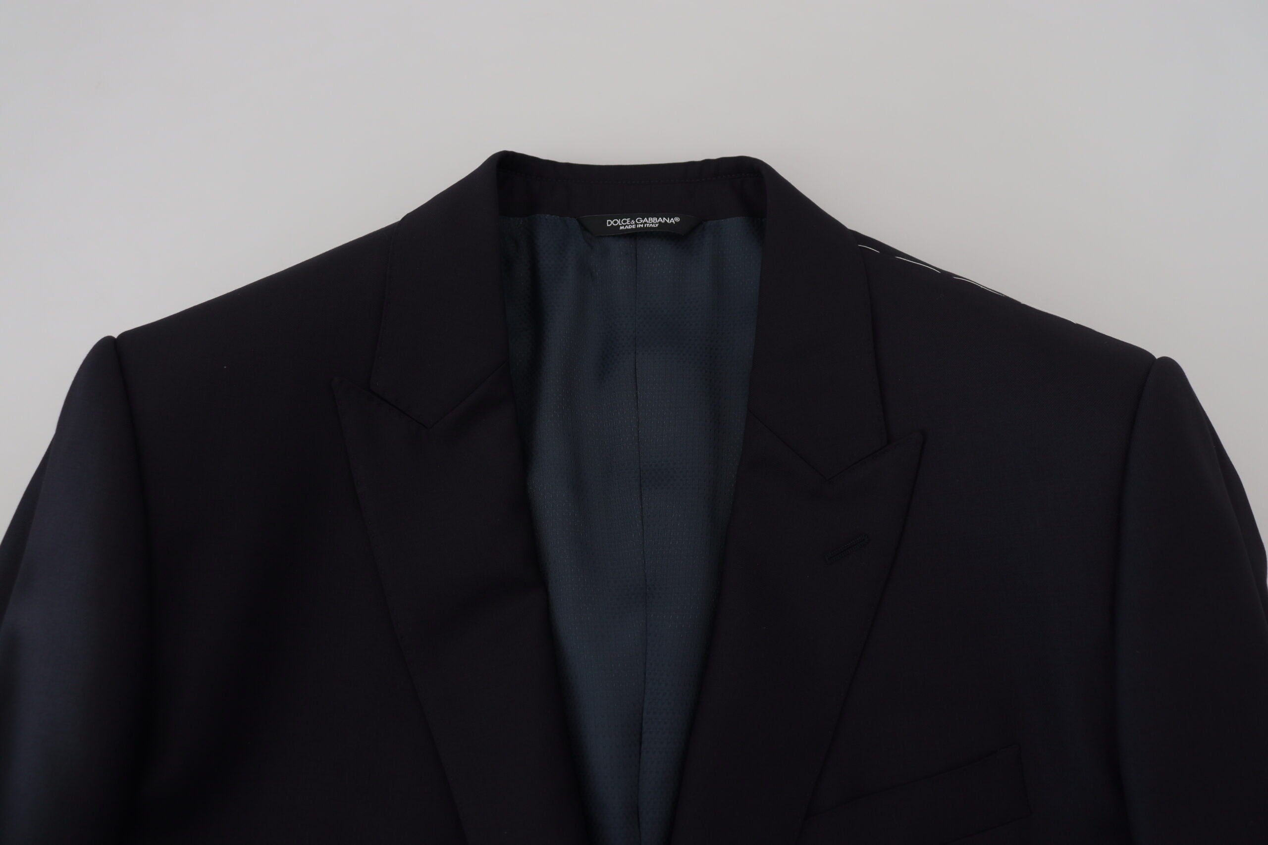 Dolce &amp; Gabbana Elegant Dark Blue Martini Blazer