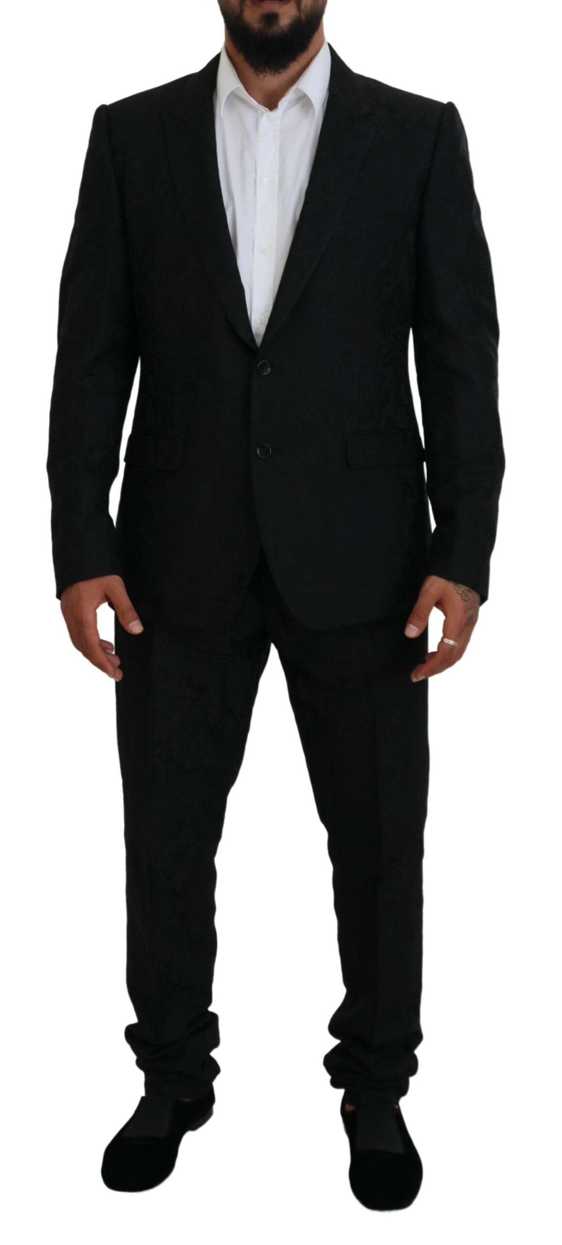 Κοστούμι σχεδιαστή Dolce &amp; Gabbana Black Martini Slim Fit