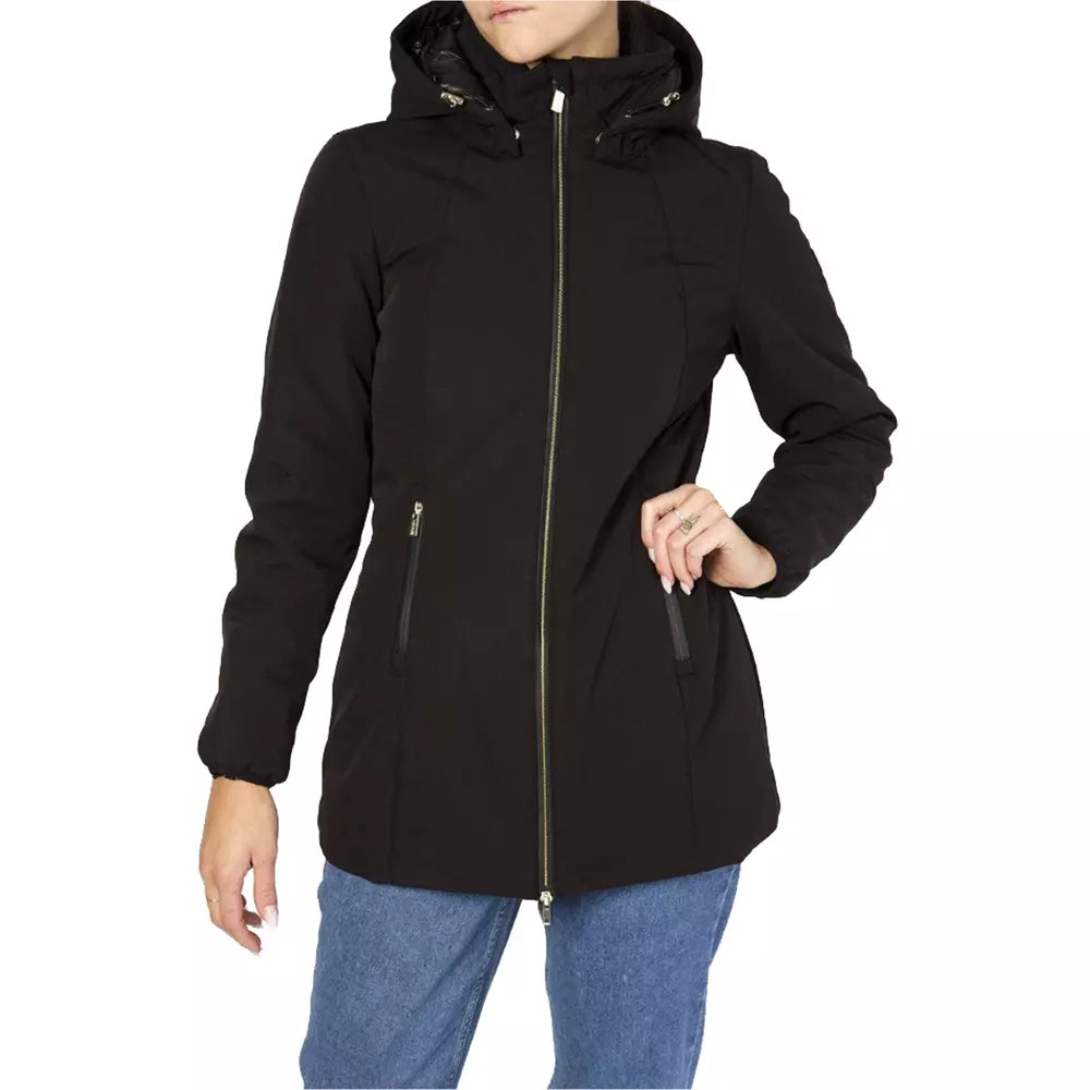 Yes Zee Black Polyamide Women Jacket