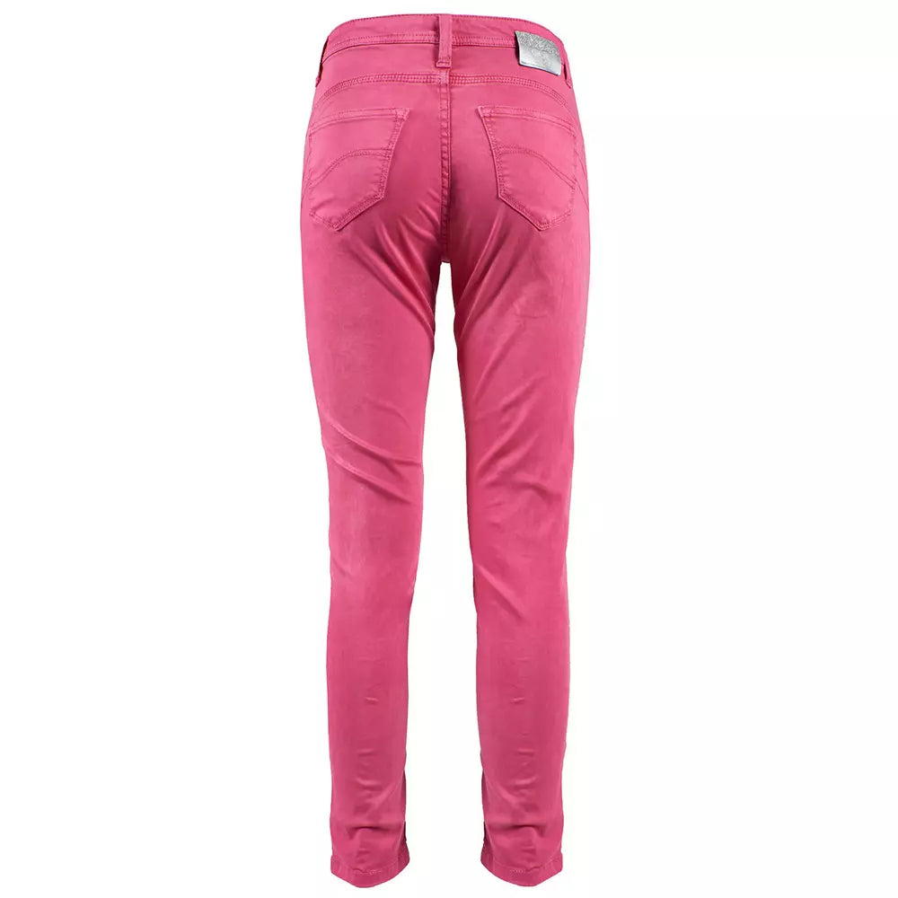 Yes Zee Chic Fuchsia Skinny Jeans με Mini Slits