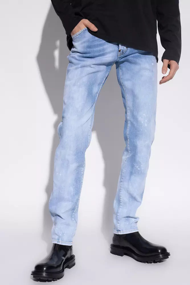 Dsquared² Τζιν Splatter Cool Guy Light Blue