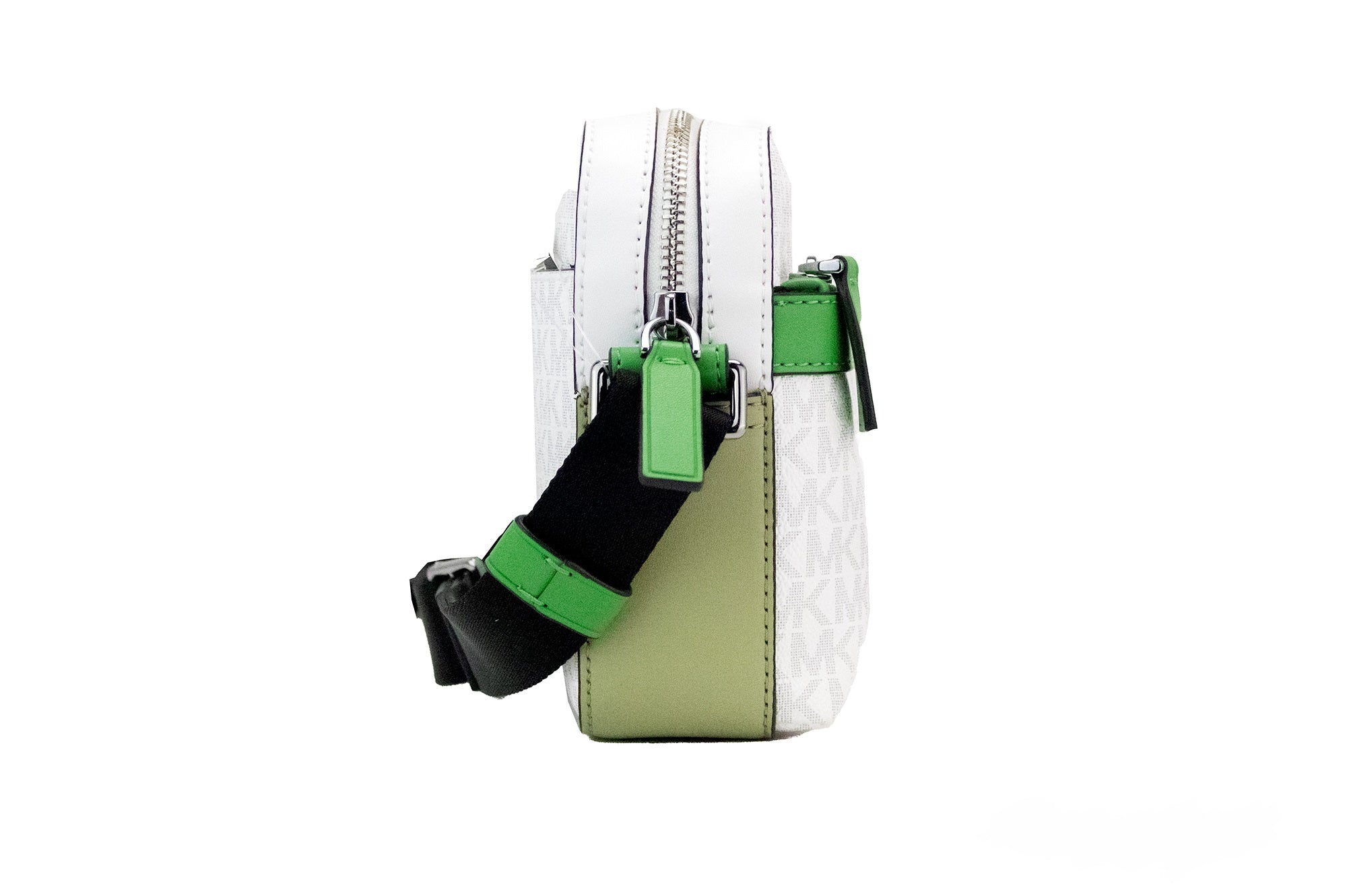 Michael Kors Cooper Small Bright White Palm Signature PVC Utility Crossbody τσάντα