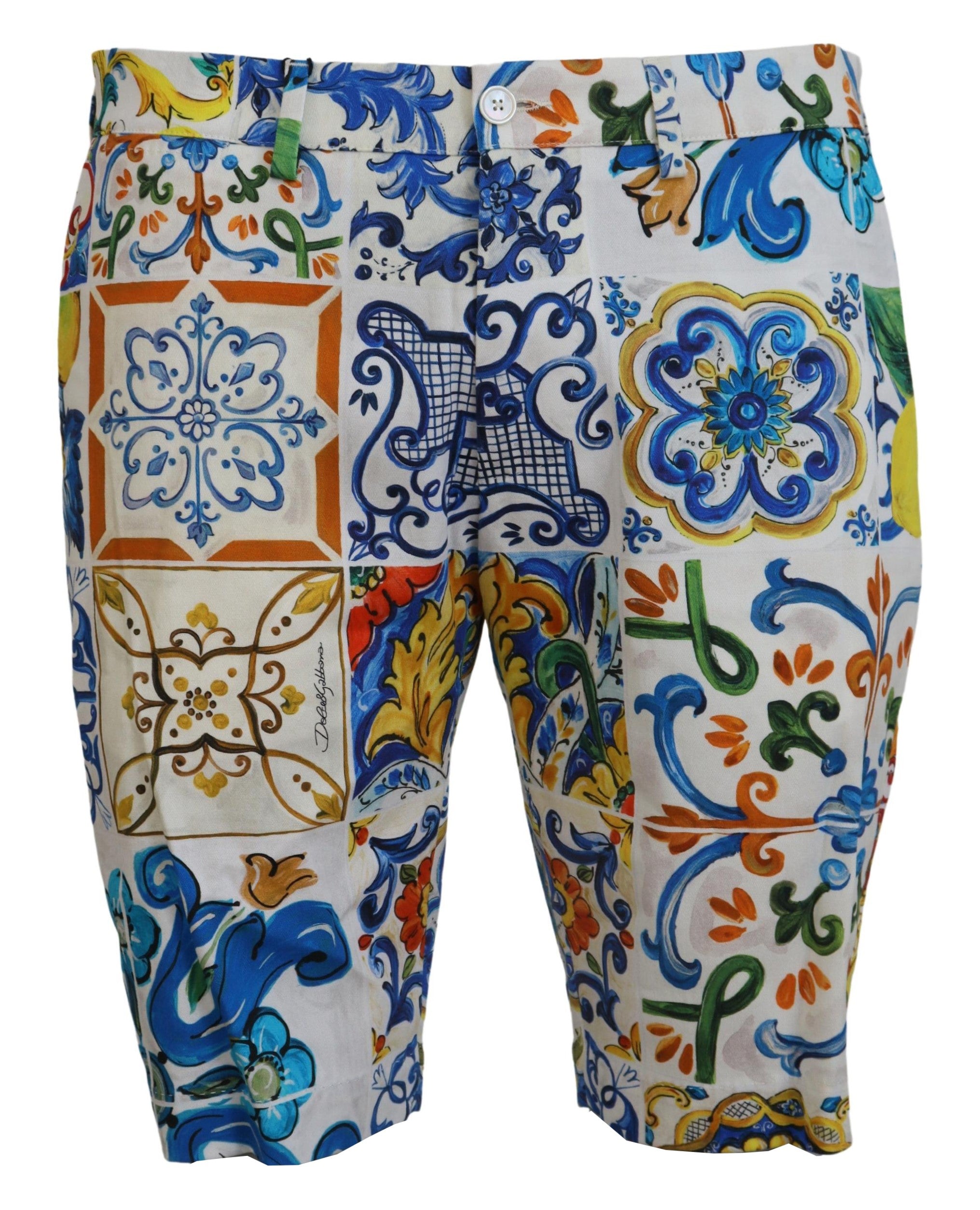 Dolce &amp; Gabbana Majolica Print Casual σορτς Chinos