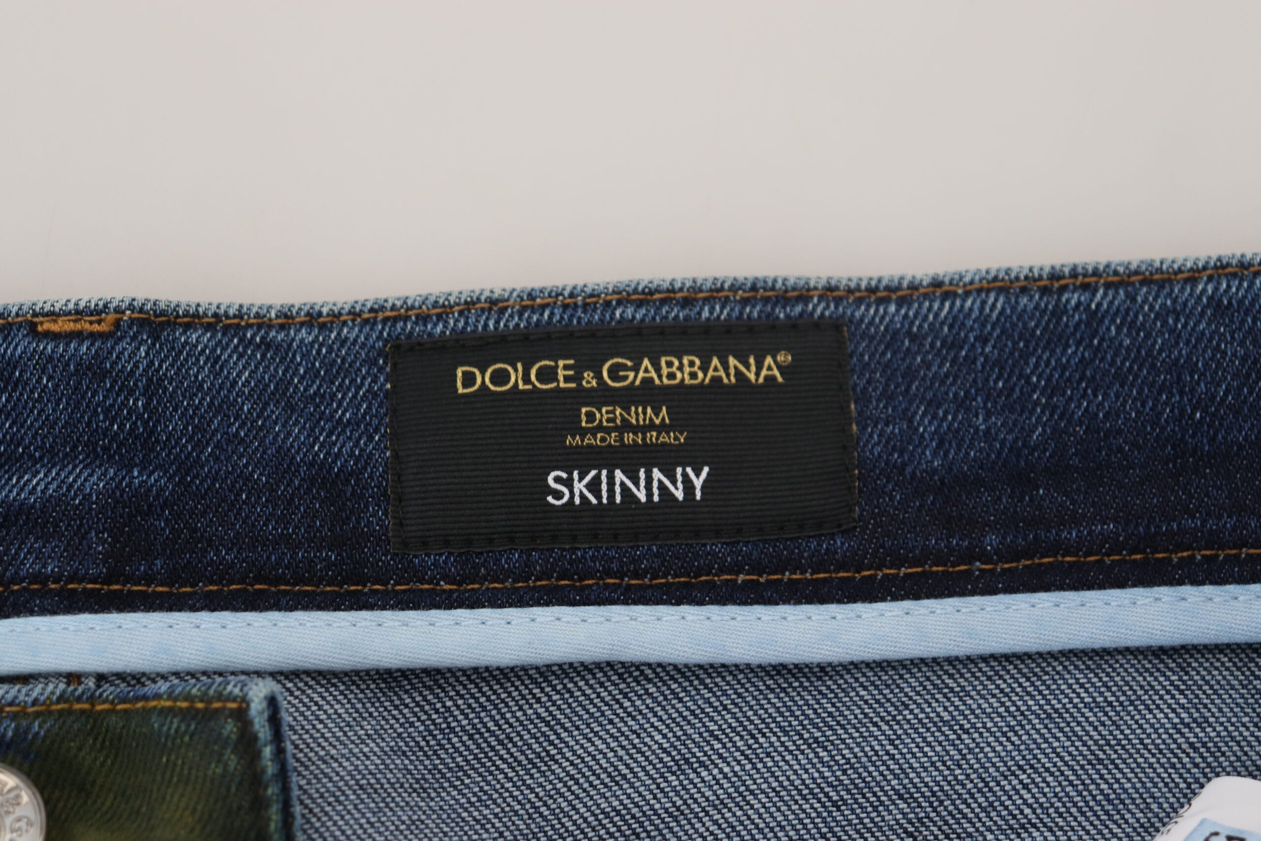 Dolce &amp; Gabbana Chic Slim-Fit τζιν τζιν σε Green Wash