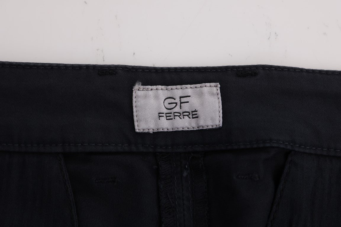 GF Ferre Chic Slim-Fit Μπλε βαμβακερό Stretch παντελόνι