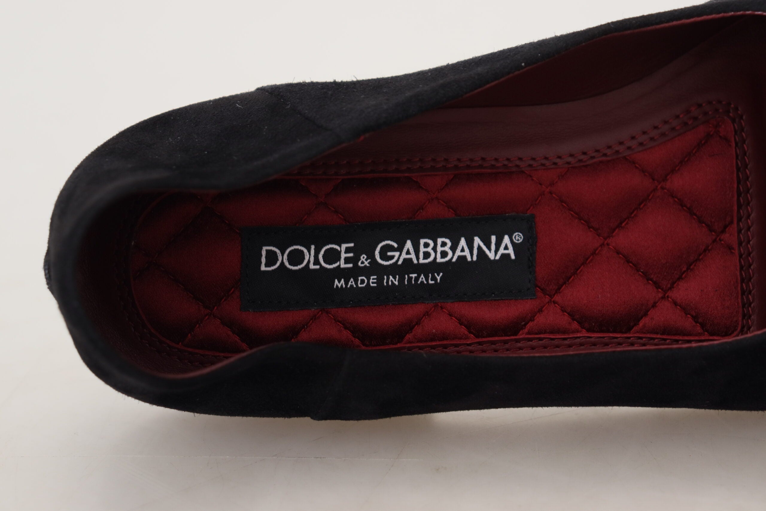 Loafers Dolce &amp; Gabbana Black Gold Crystal Sequined Loafers