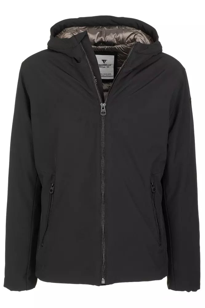 Fred Mello Sleek Hooded Men's Technical Jacket