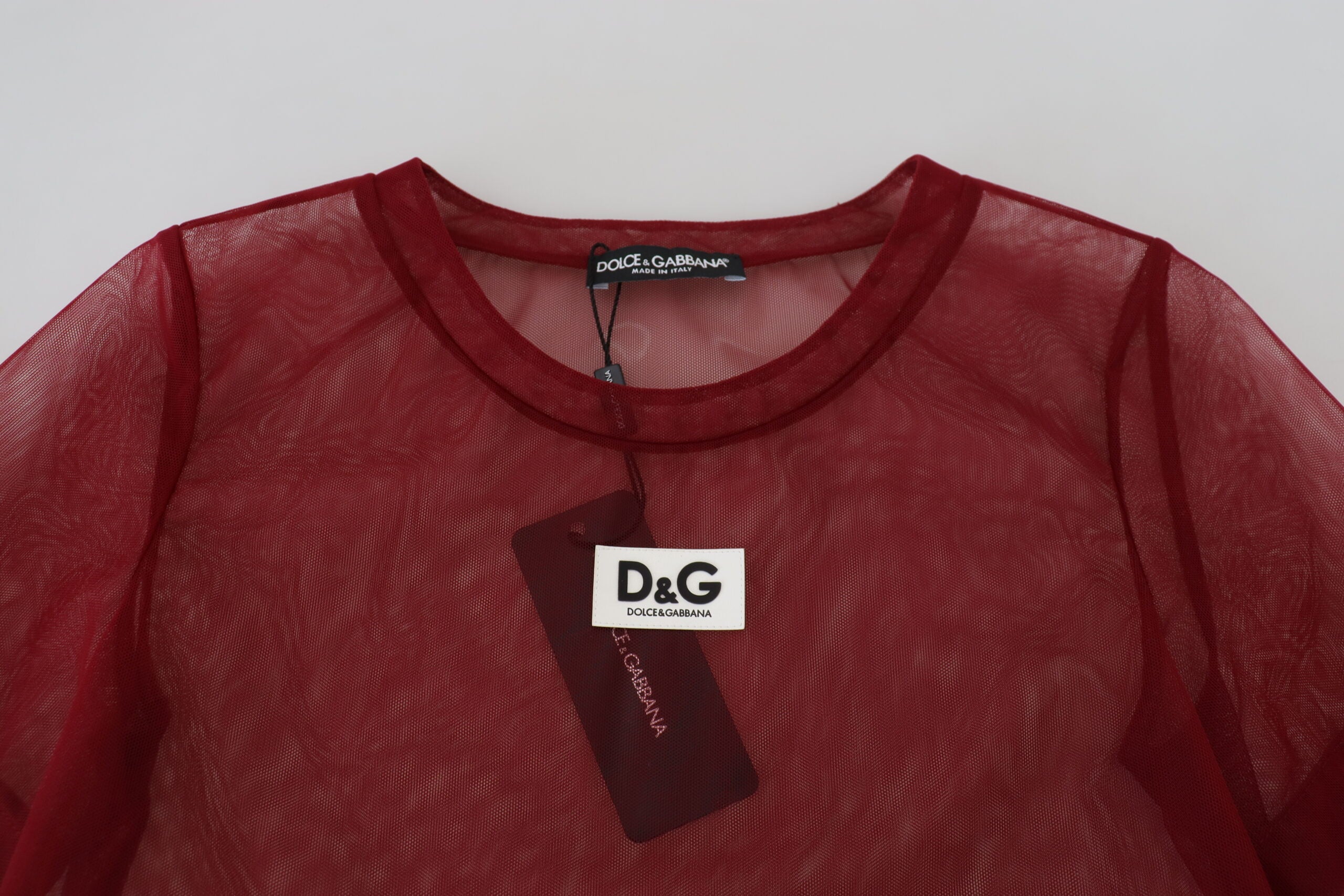 Φόρεμα Dolce &amp; Gabbana Maroon Mini Shift - Italian Elegance