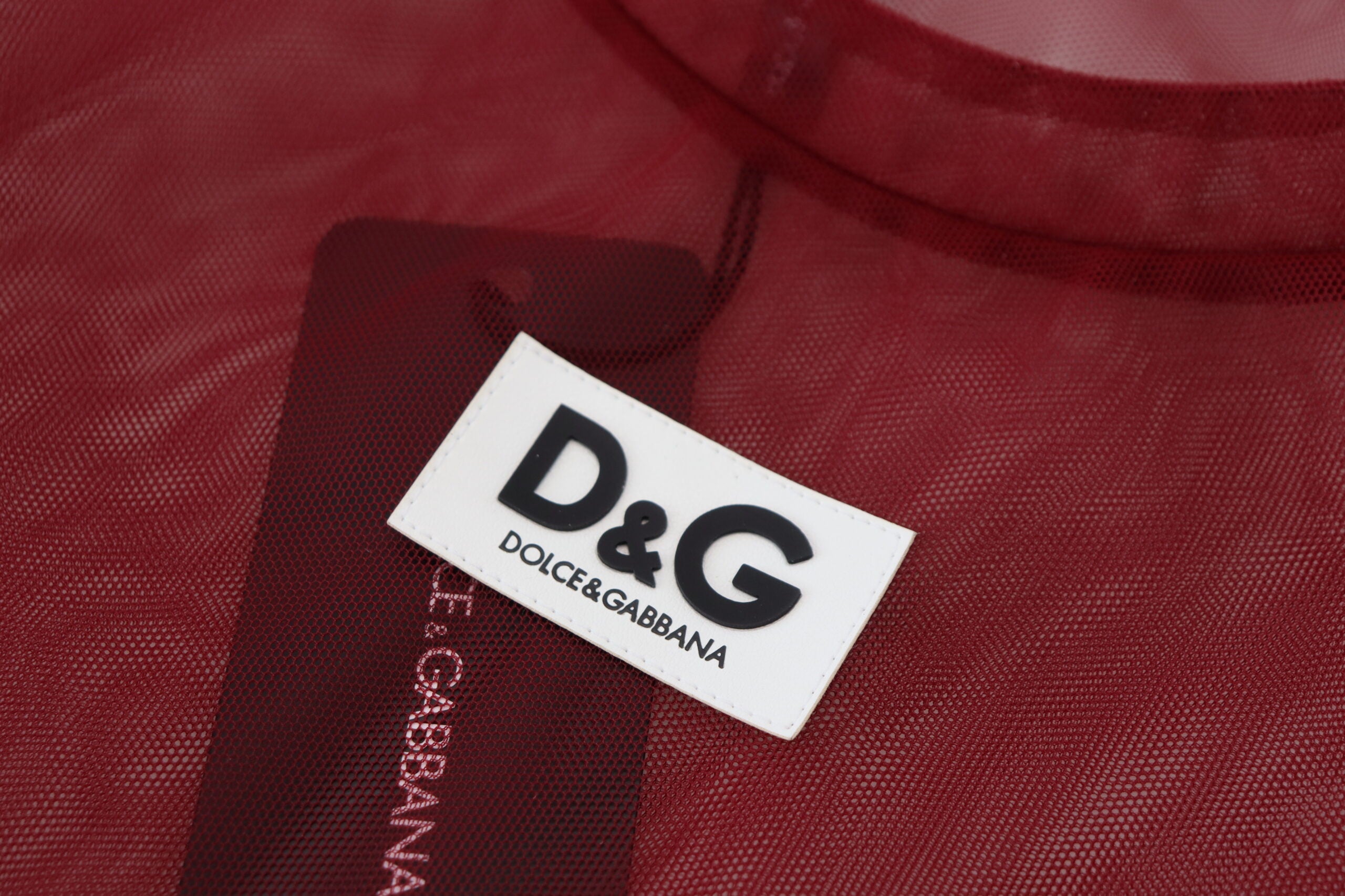 Φόρεμα Dolce &amp; Gabbana Maroon Mini Shift - Italian Elegance