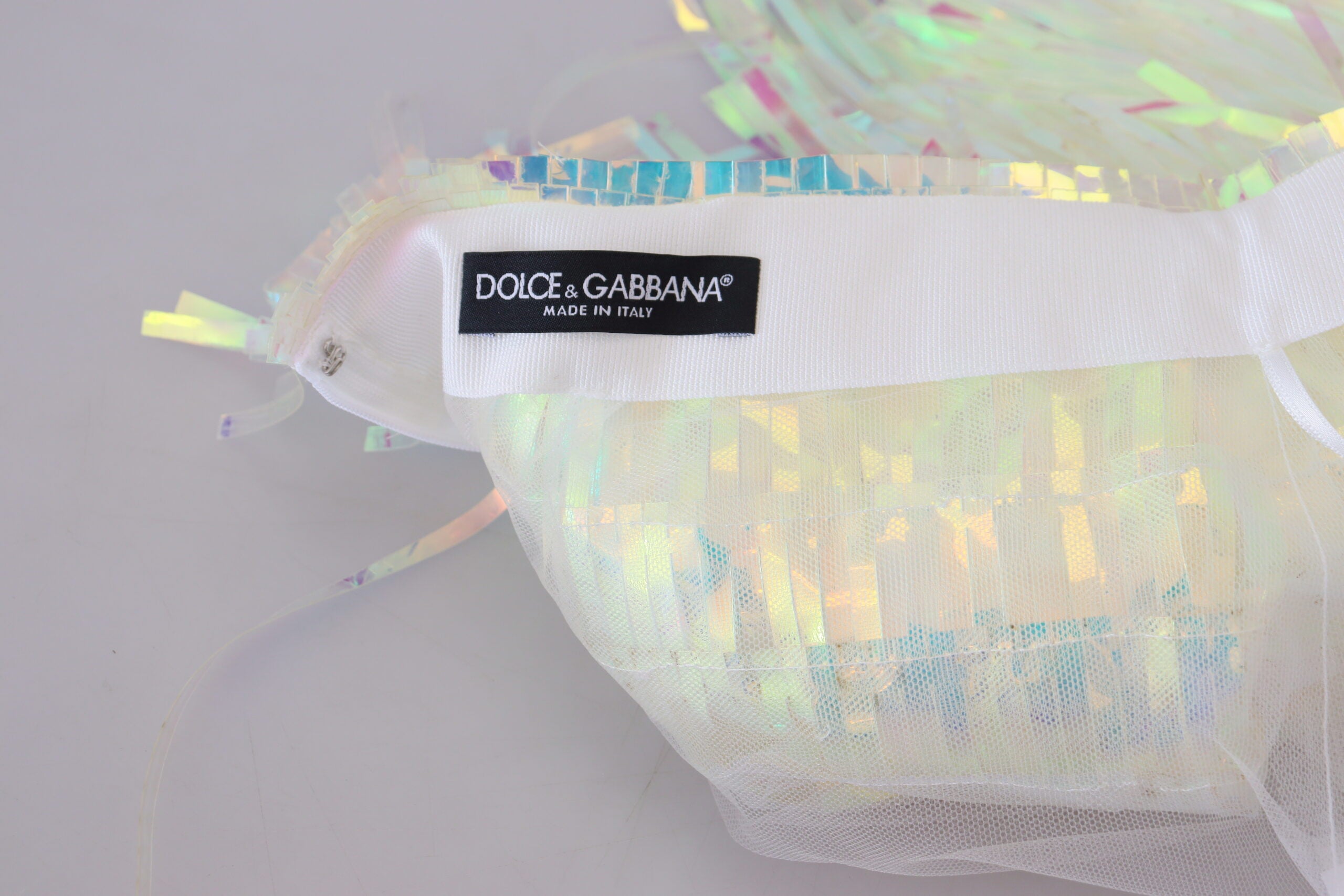 Μίνι φούστα Dolce &amp; Gabbana Iridescent Fringe Mid Waist