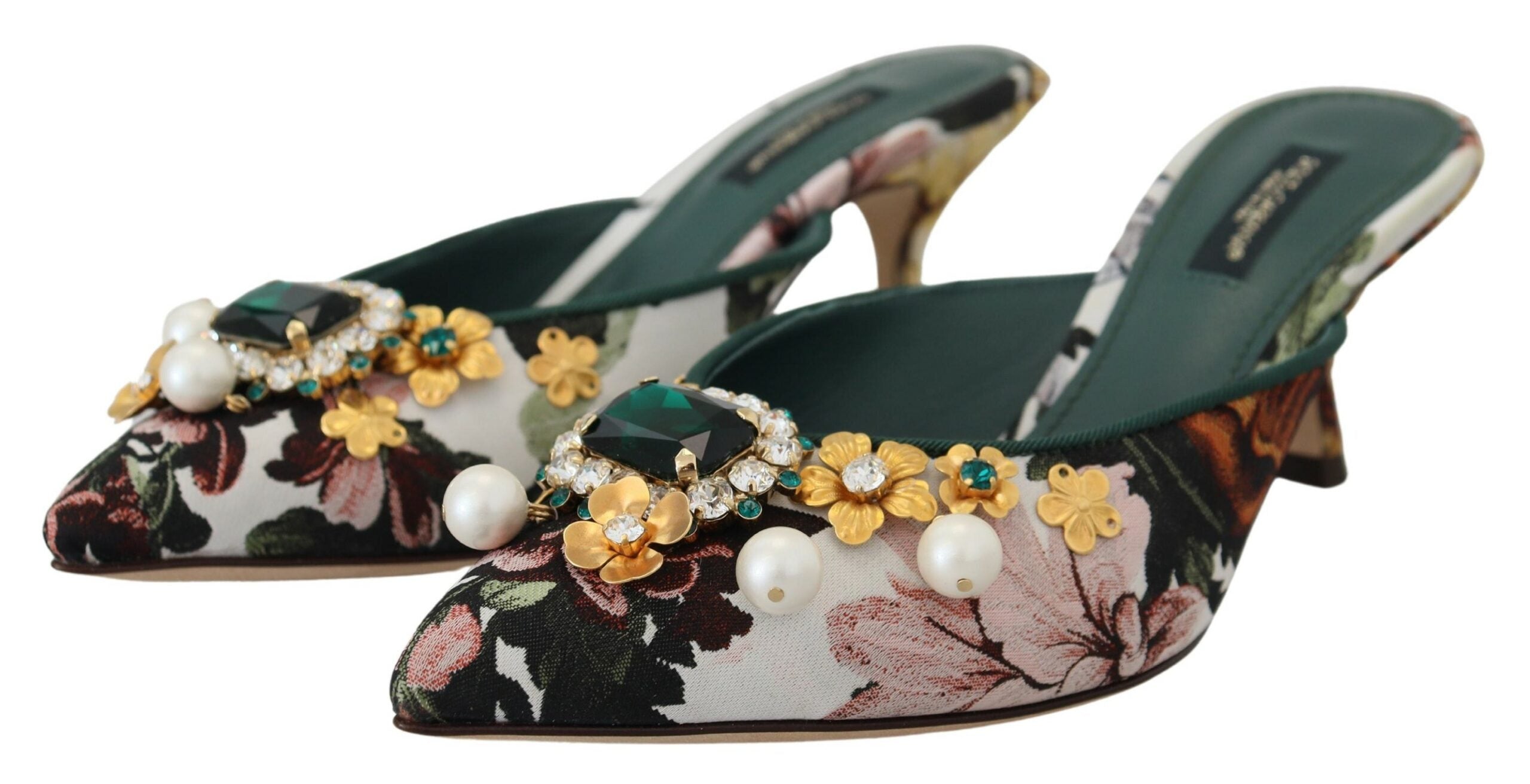 Πολύχρωμα Flat Luxury Σανδάλια Dolce &amp; Gabbana