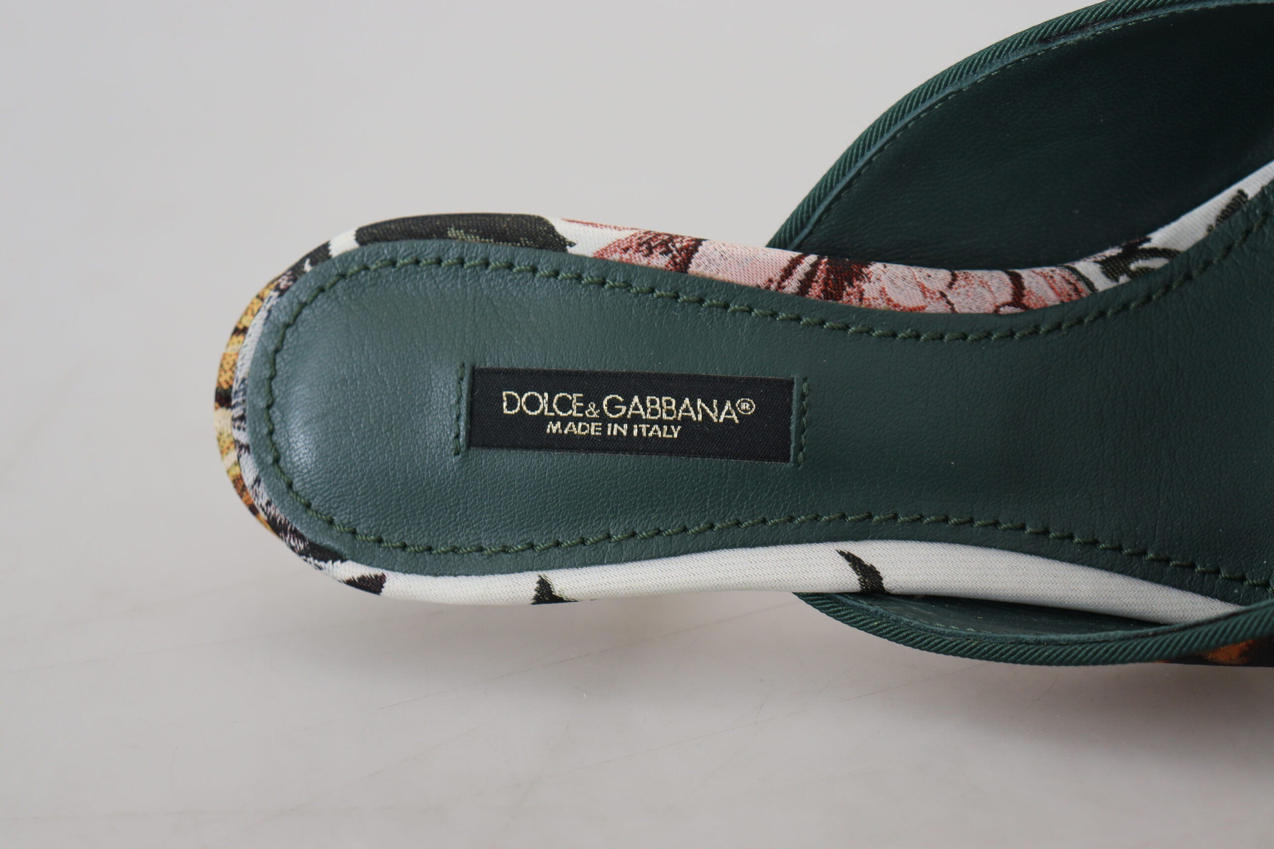 Πολύχρωμα Flat Luxury Σανδάλια Dolce &amp; Gabbana