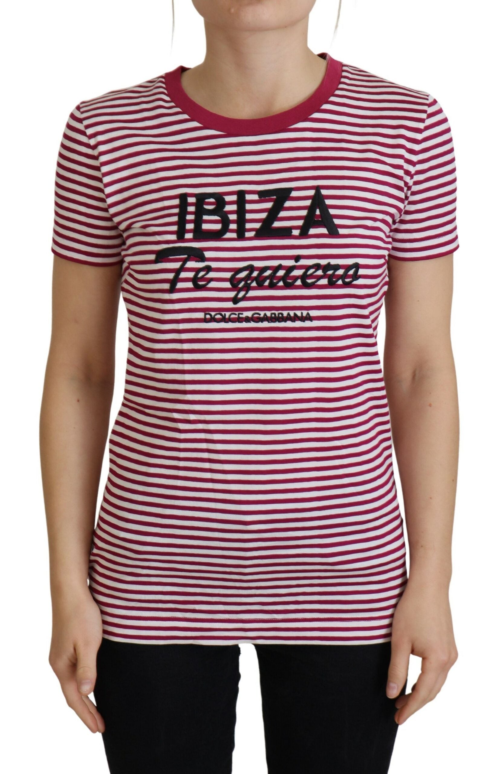 Dolce &amp; Gabbana Exclusive ριγέ μπλουζάκι Ibiza Crew Neck