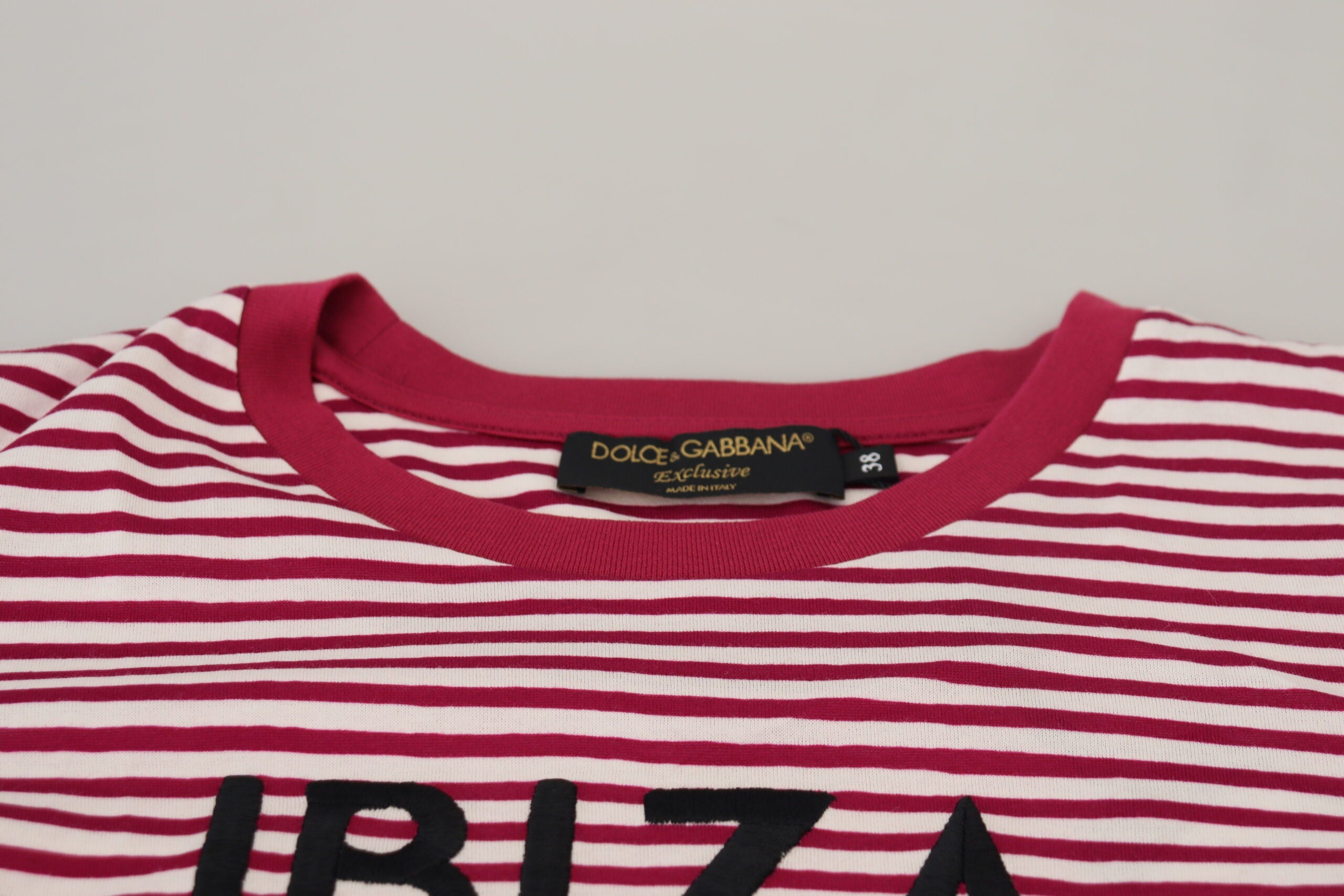 Dolce &amp; Gabbana Exclusive ριγέ μπλουζάκι Ibiza Crew Neck