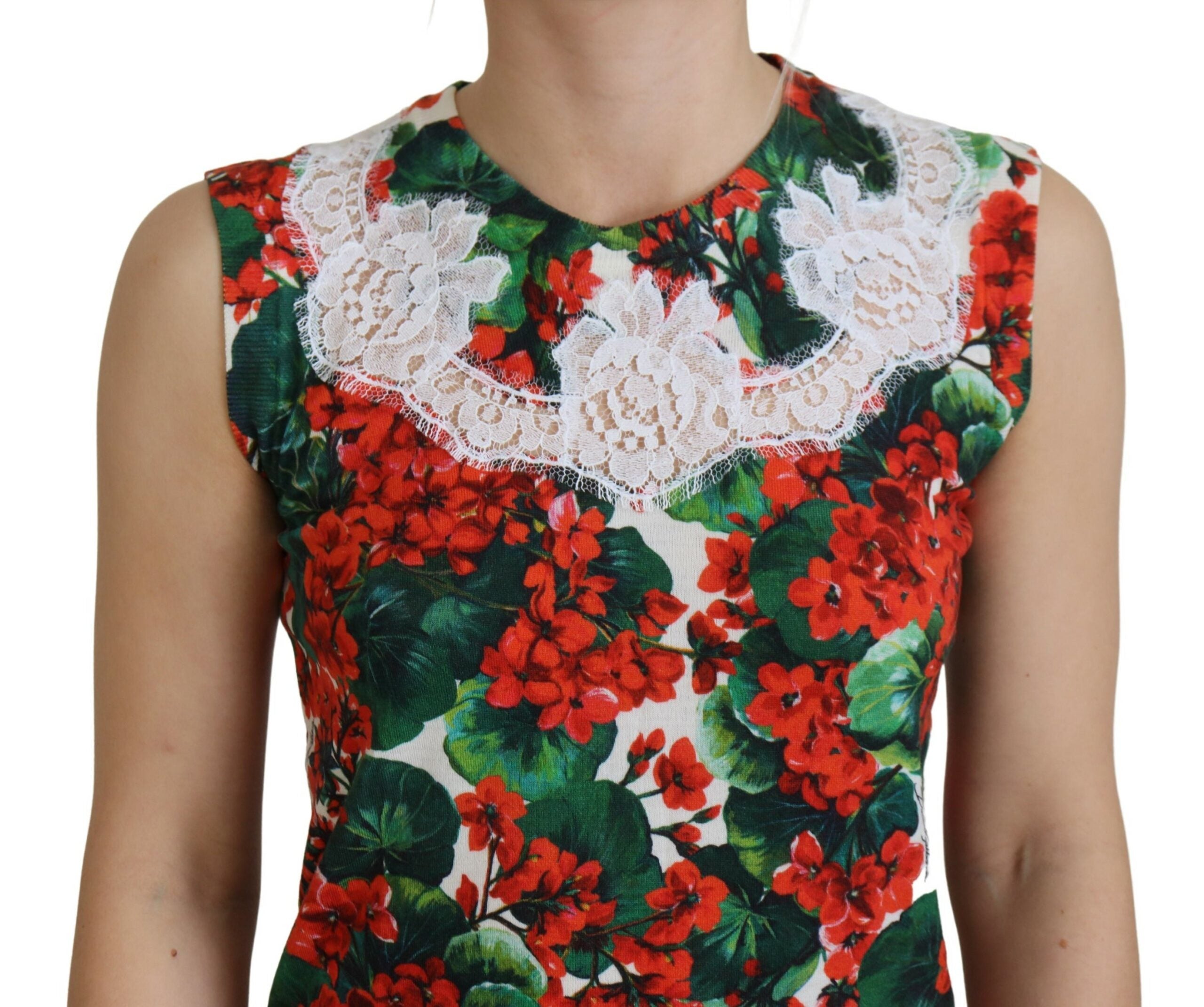 Τοπ γιλέκο Dolce &amp; Gabbana Chic Floral Print Tank Top