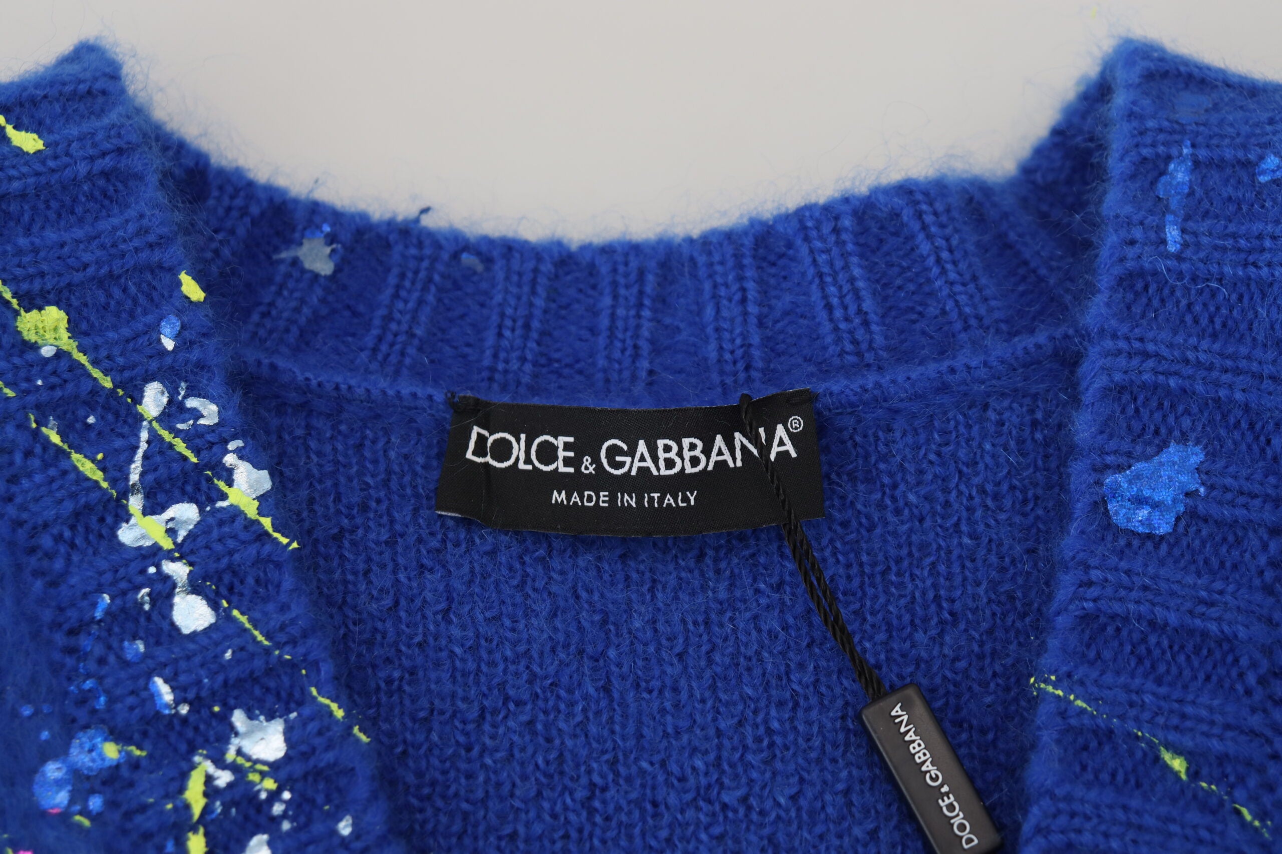 Dolce &amp; Gabbana Elegant Πολύχρωμη Ζακέτα Mohair Splash