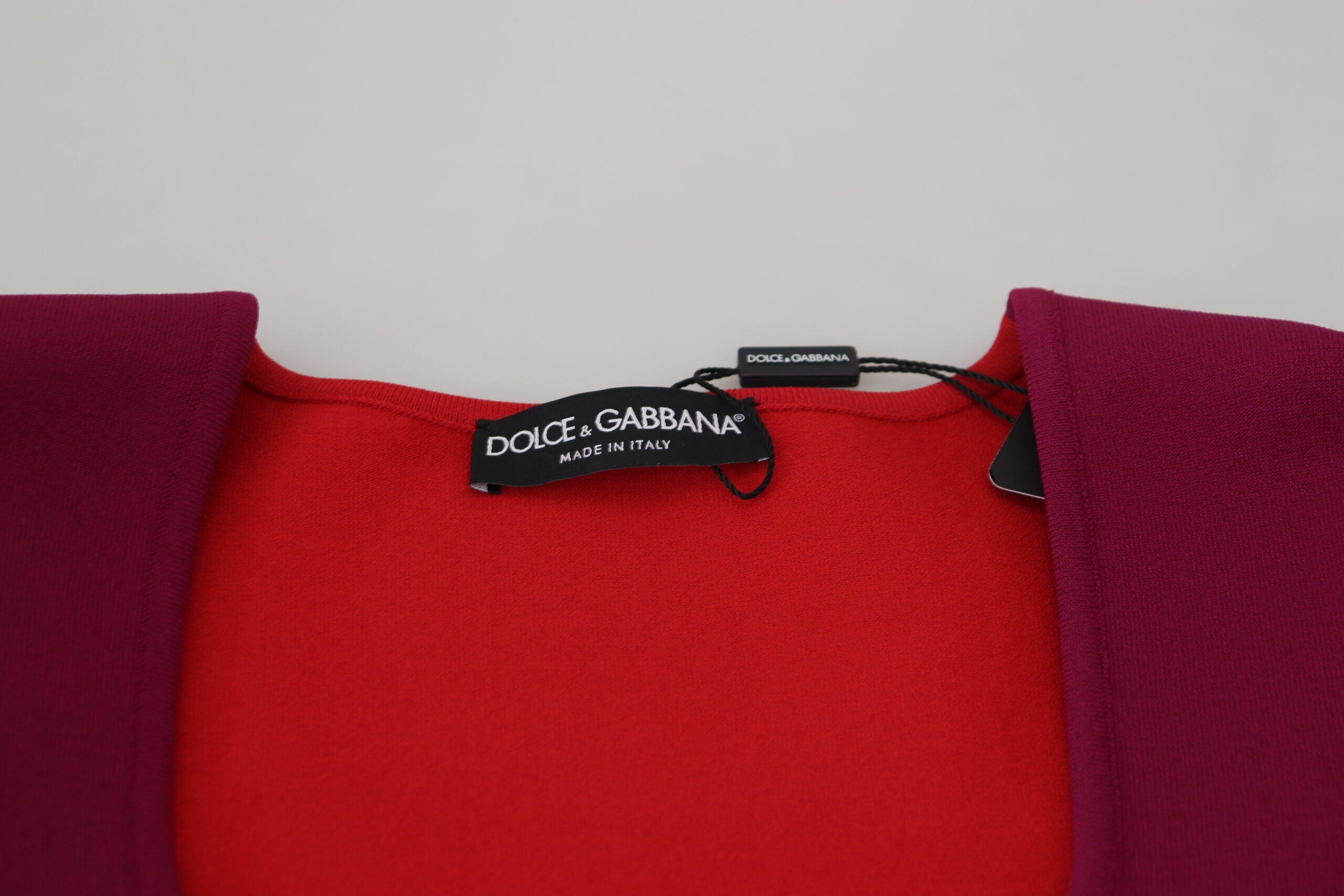 Πολύχρωμο πουλόβερ με τετράγωνο λαιμό Dolce &amp; Gabbana