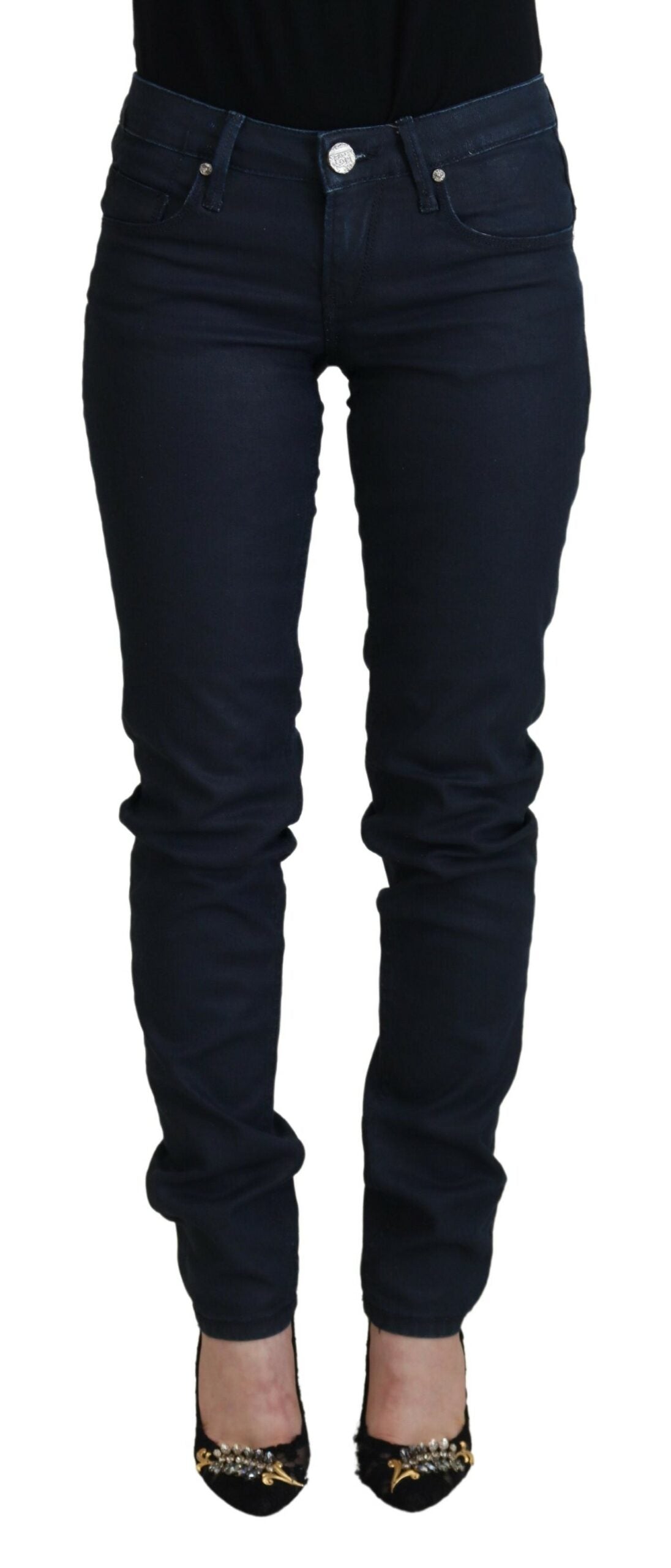 Acht Chic Skinny Jeans με χαμηλή μέση σε μπλε χρώμα