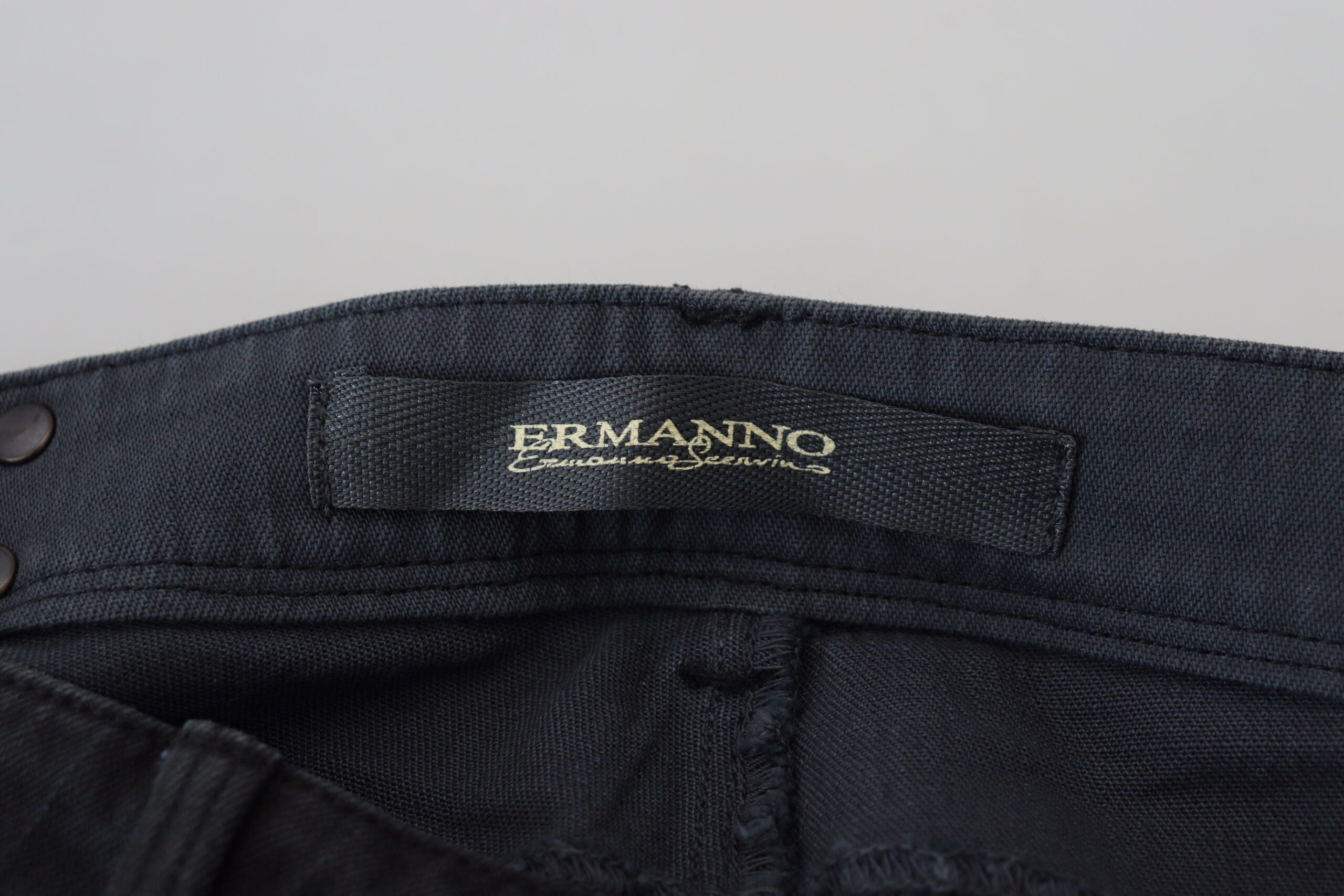 Ermanno Scervino Chic Μαύρο Skinny Jeans με χαμηλόμεσο